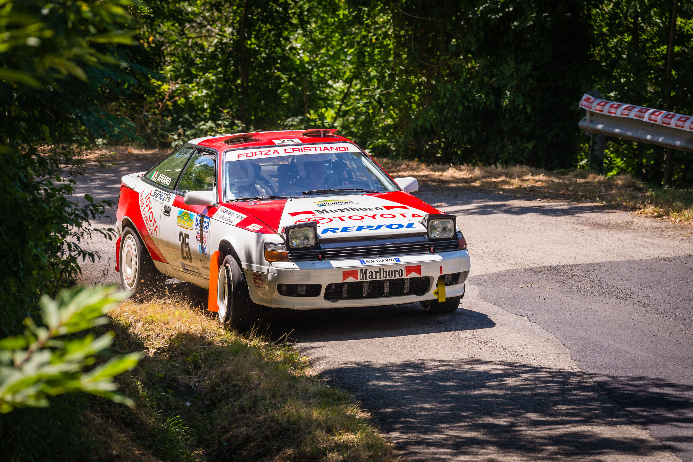 Toyota at the historic rally of the Aretine valleys...