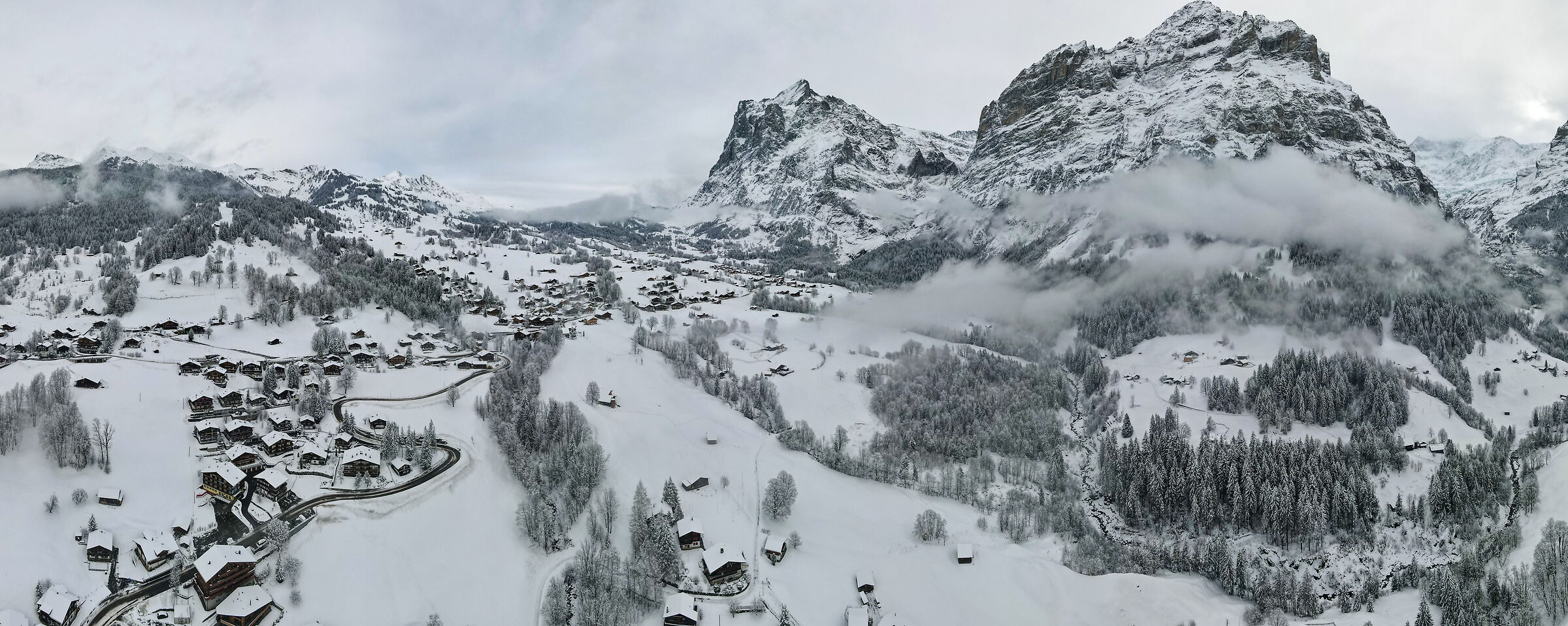 Grindelwald panorama under the snow...