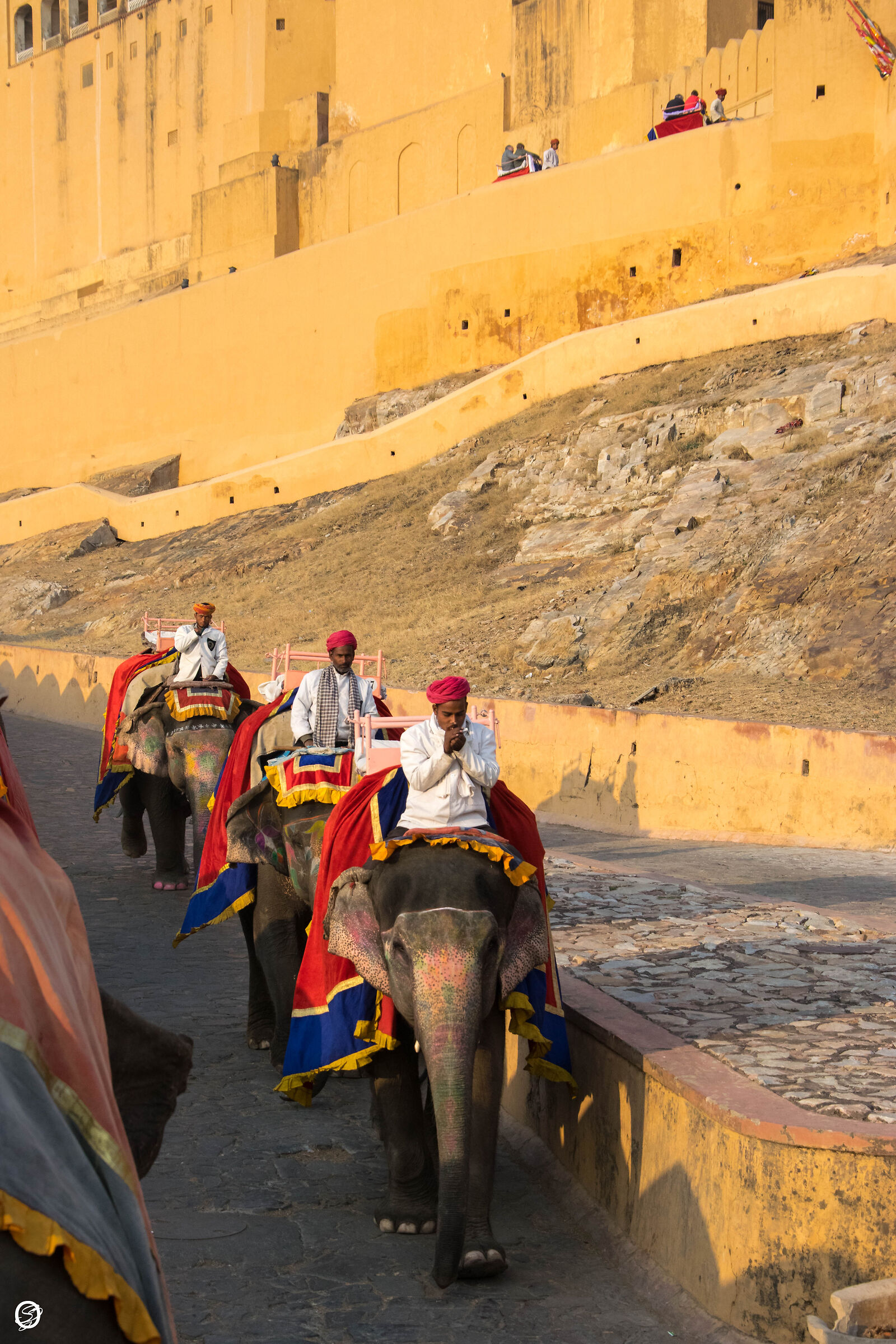 ascent to Amber Fort...