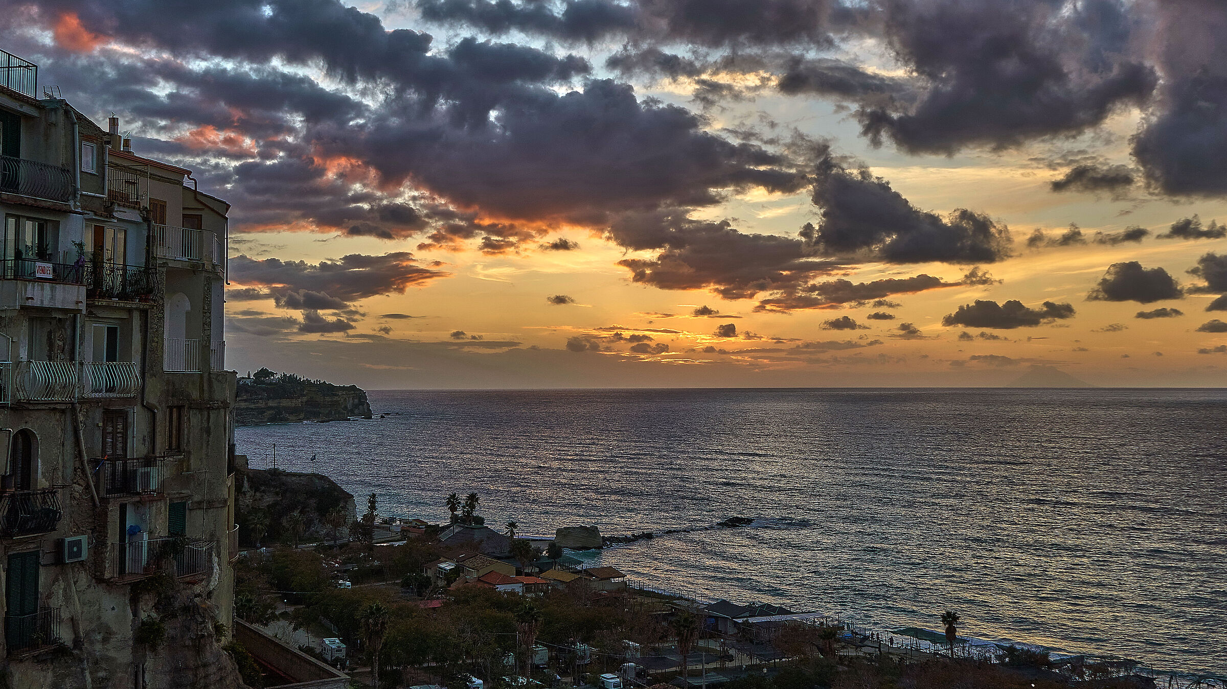 Glimpse of tropea at sunset 1...