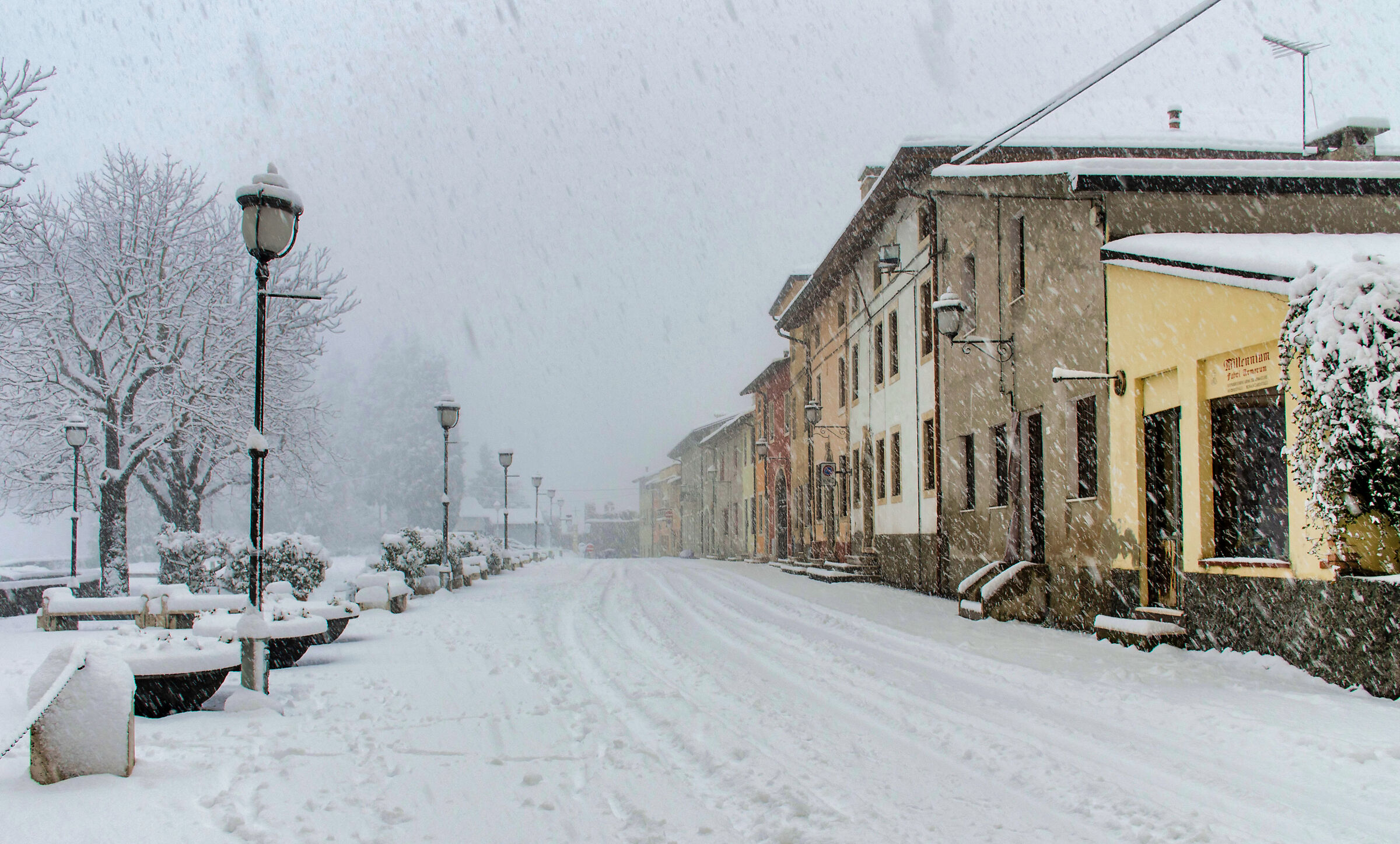 Snowfall in Castello...