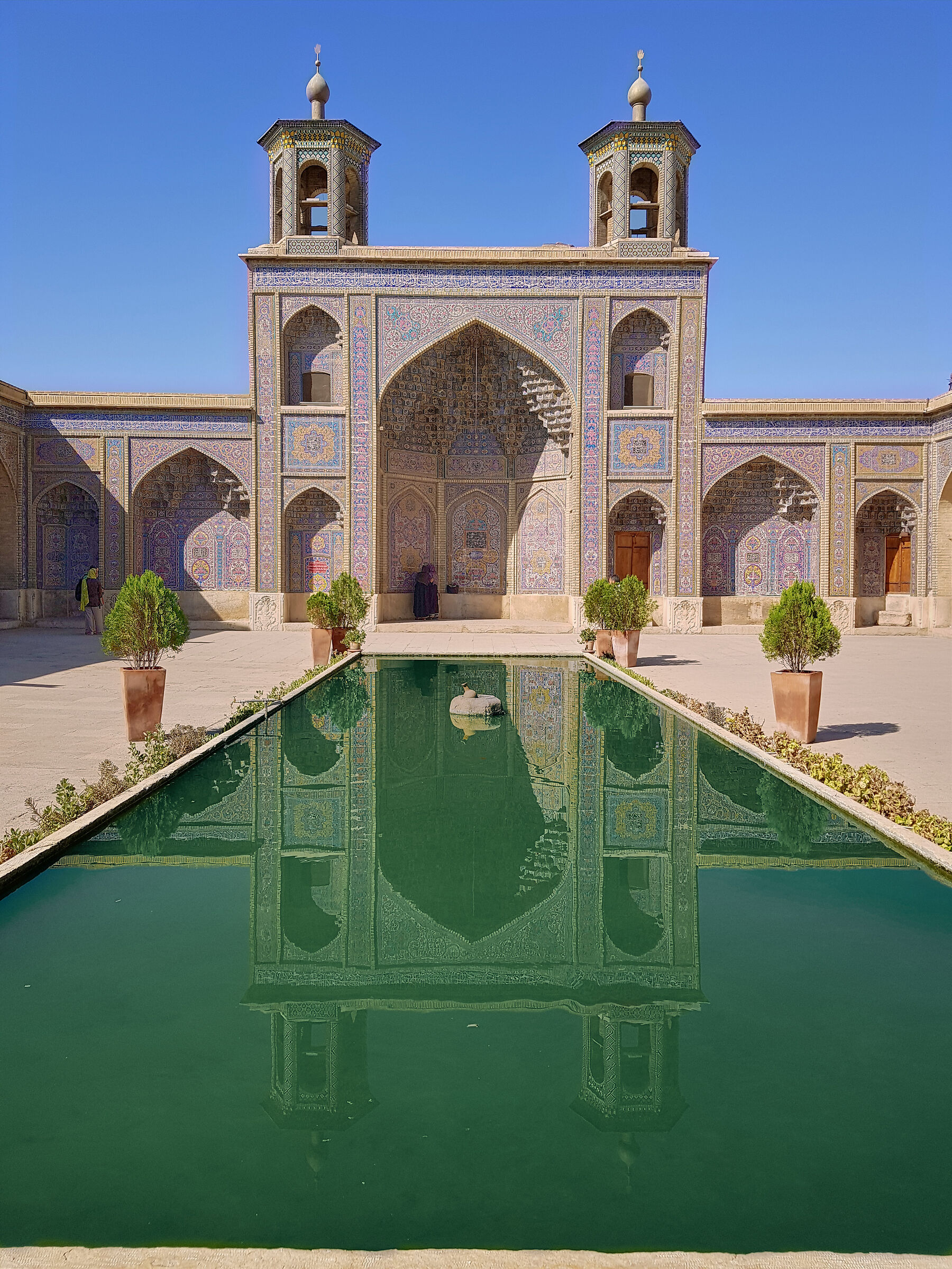 Courtyard of Nasir ol Molk Mosque, Shiraz...