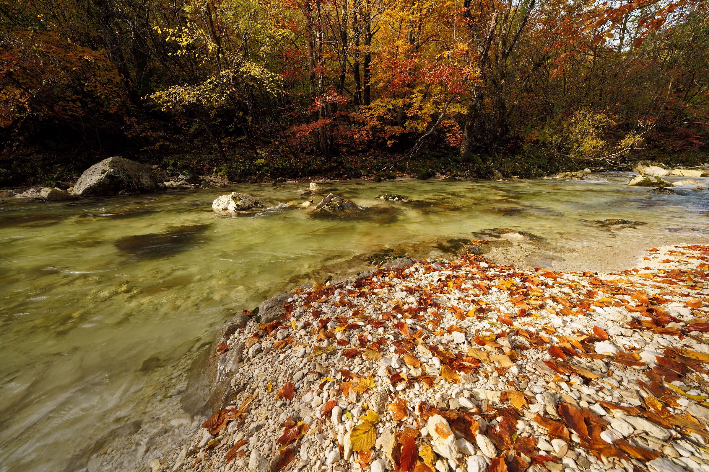 Autumn along the Sangro River...