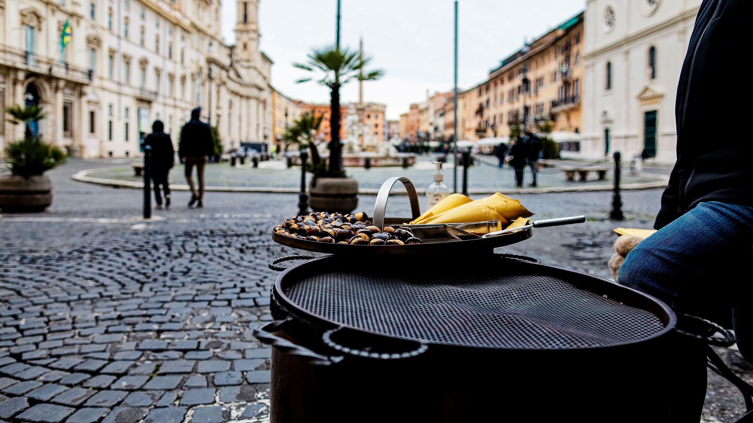 The roasted chestnuts of Piazza Navona...