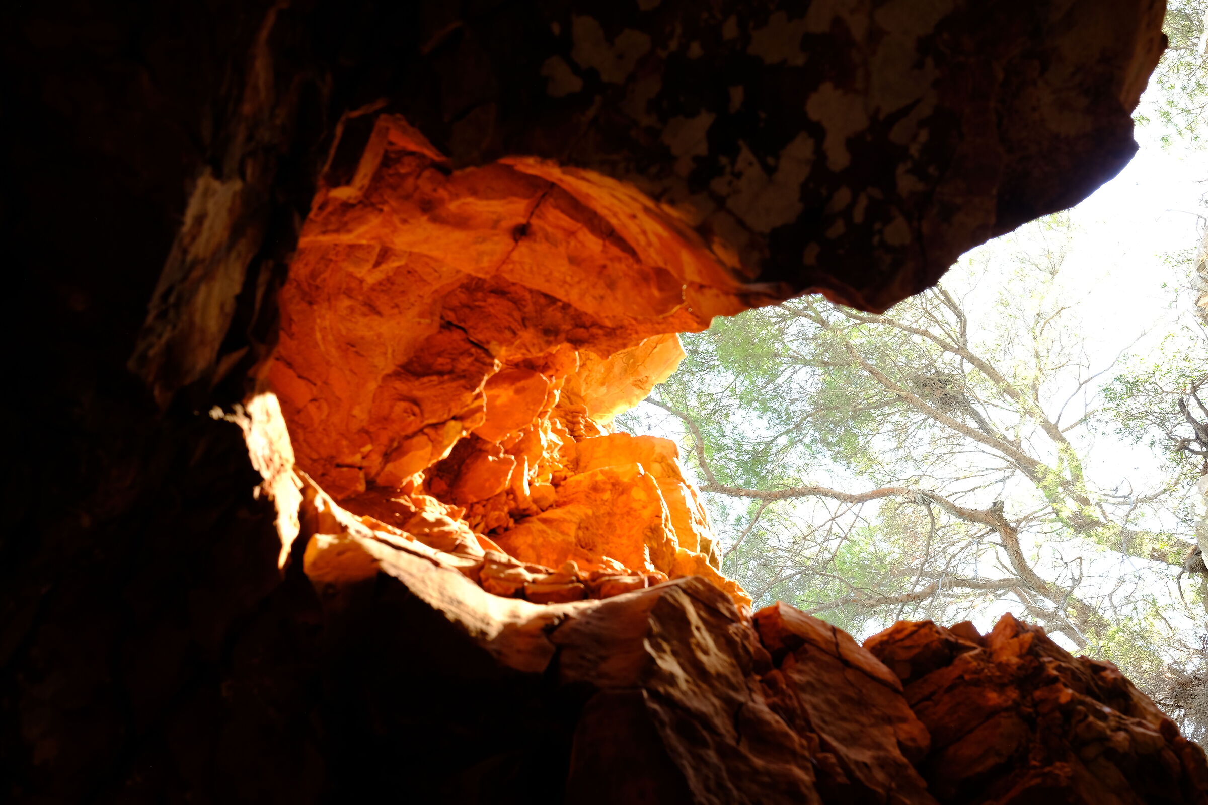 fiery rock...