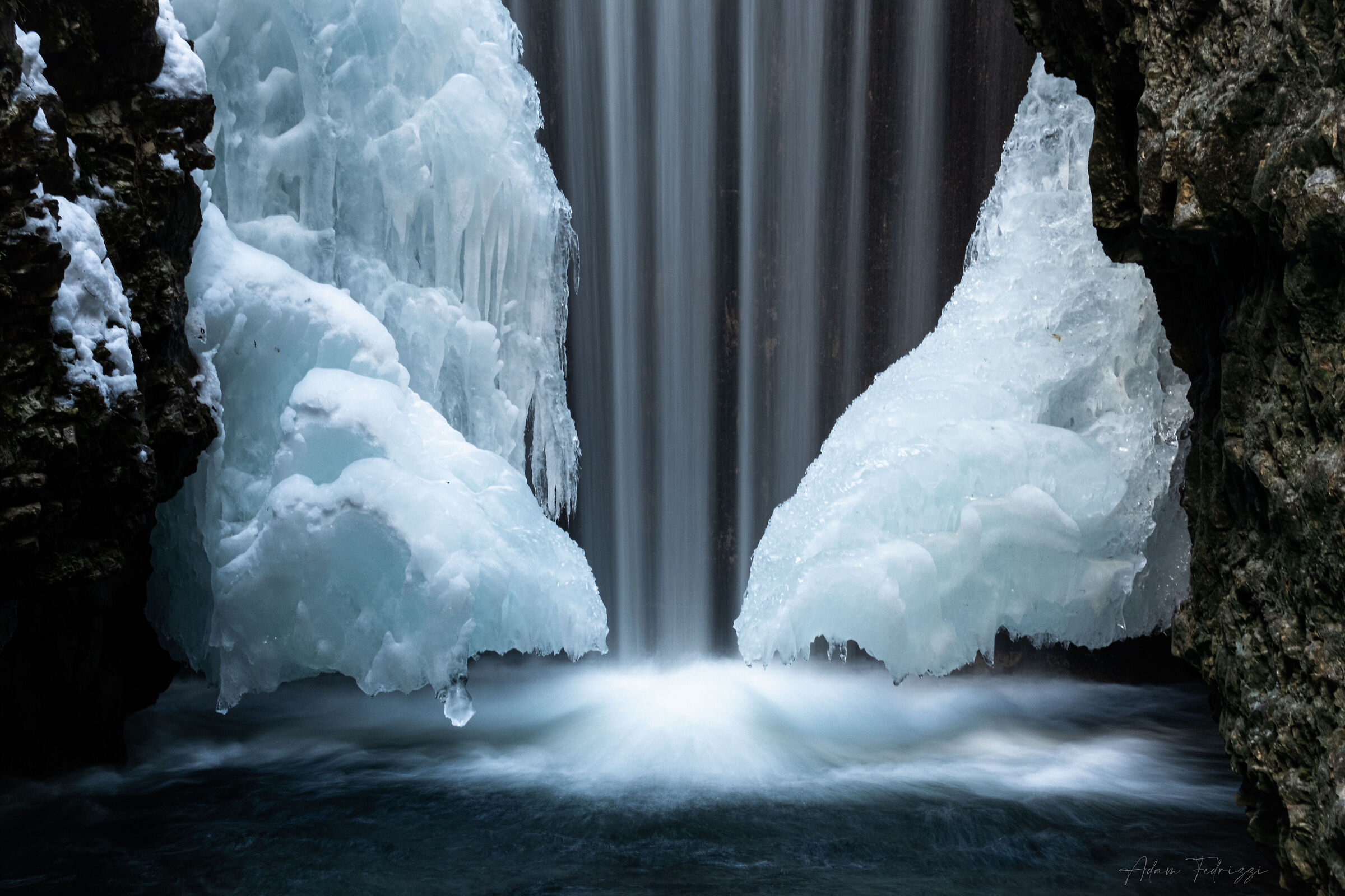 waterfall and ice...