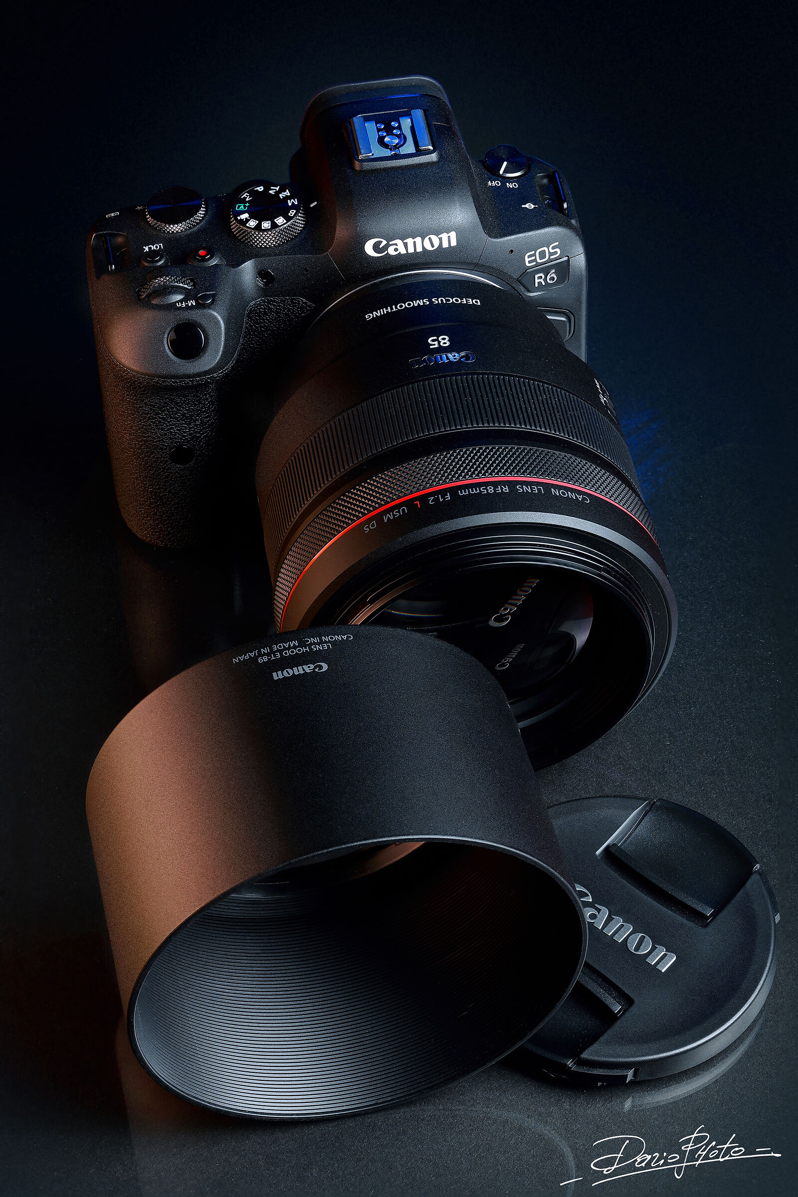 New Canon R6 with 85 mm. f. 1.2 DS...