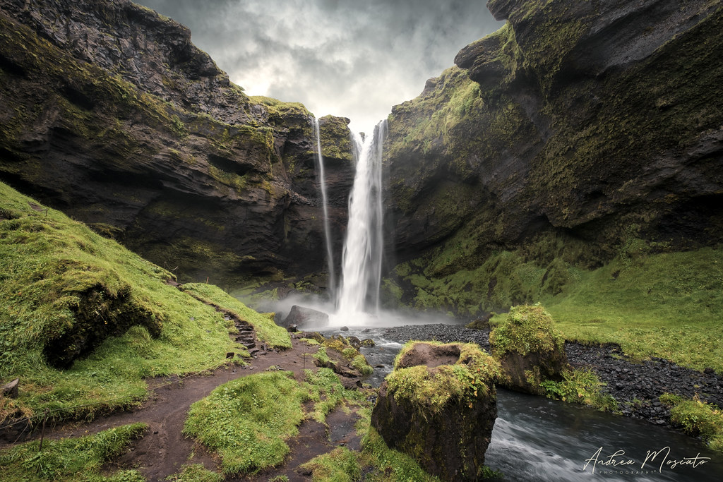 Kvernufoss Waterfall (Iceland)...