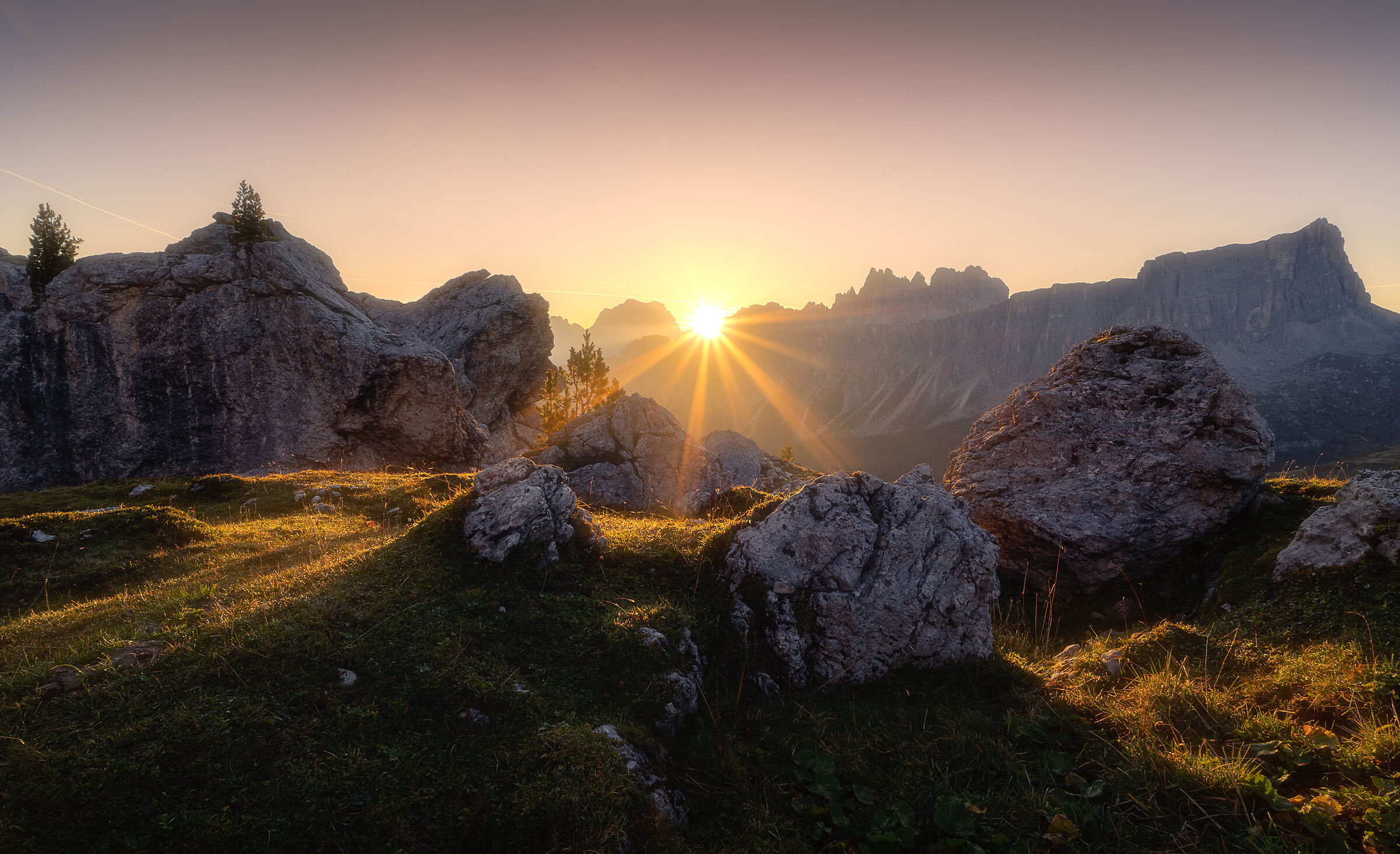 Sunrise in the Dolomites...
