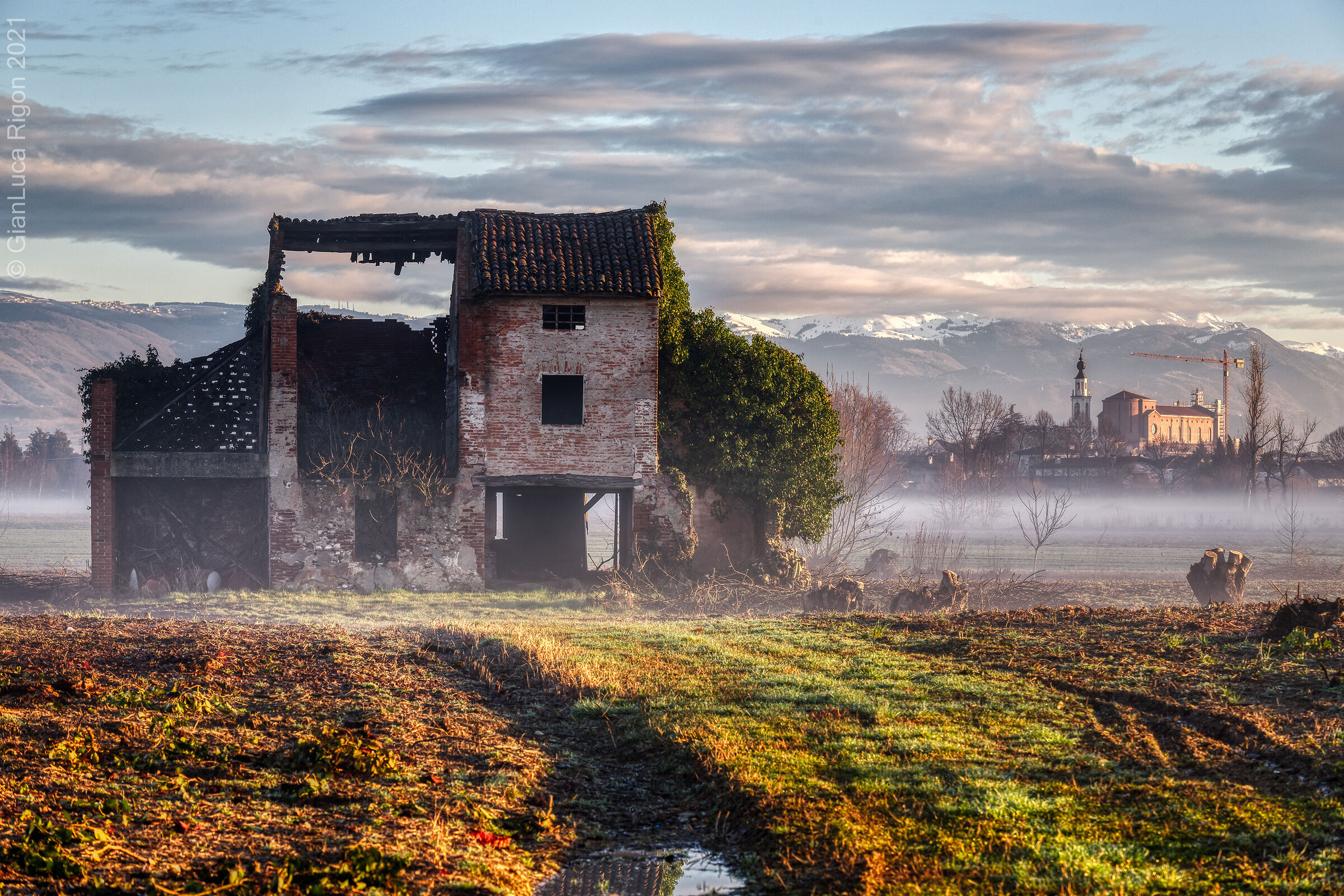 The abandoned rustic...