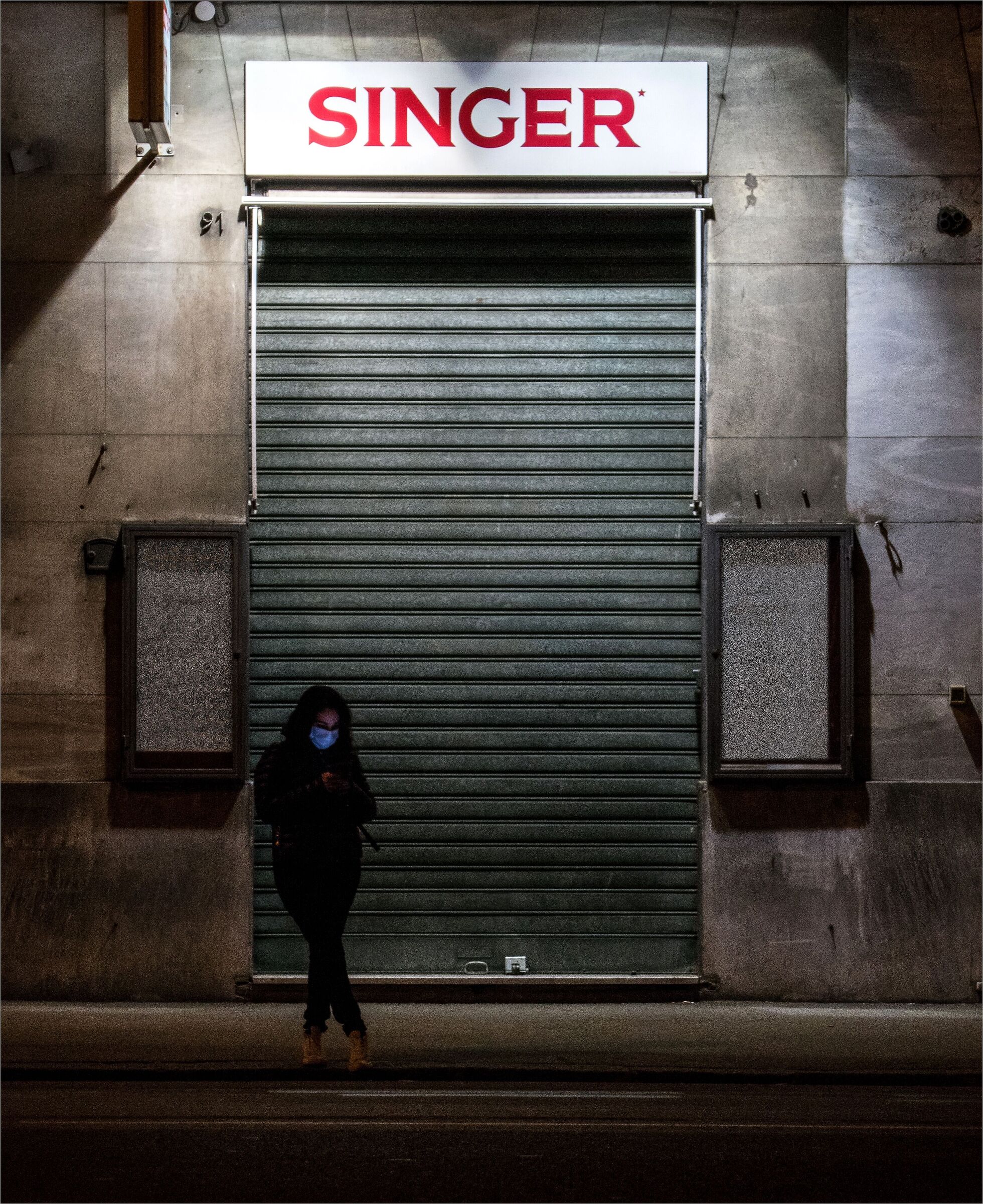 Street singer...
