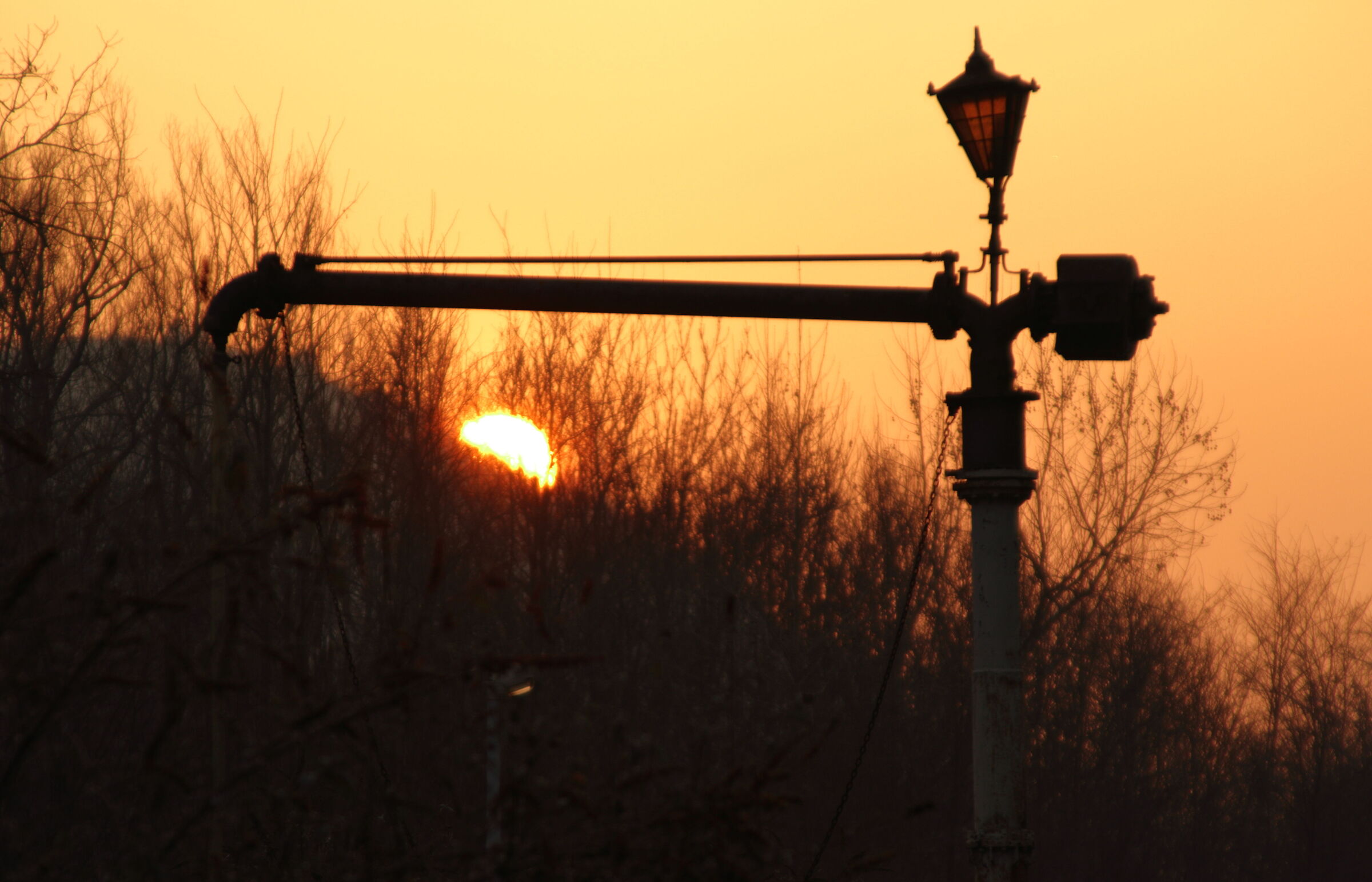 sunset on the old railway...