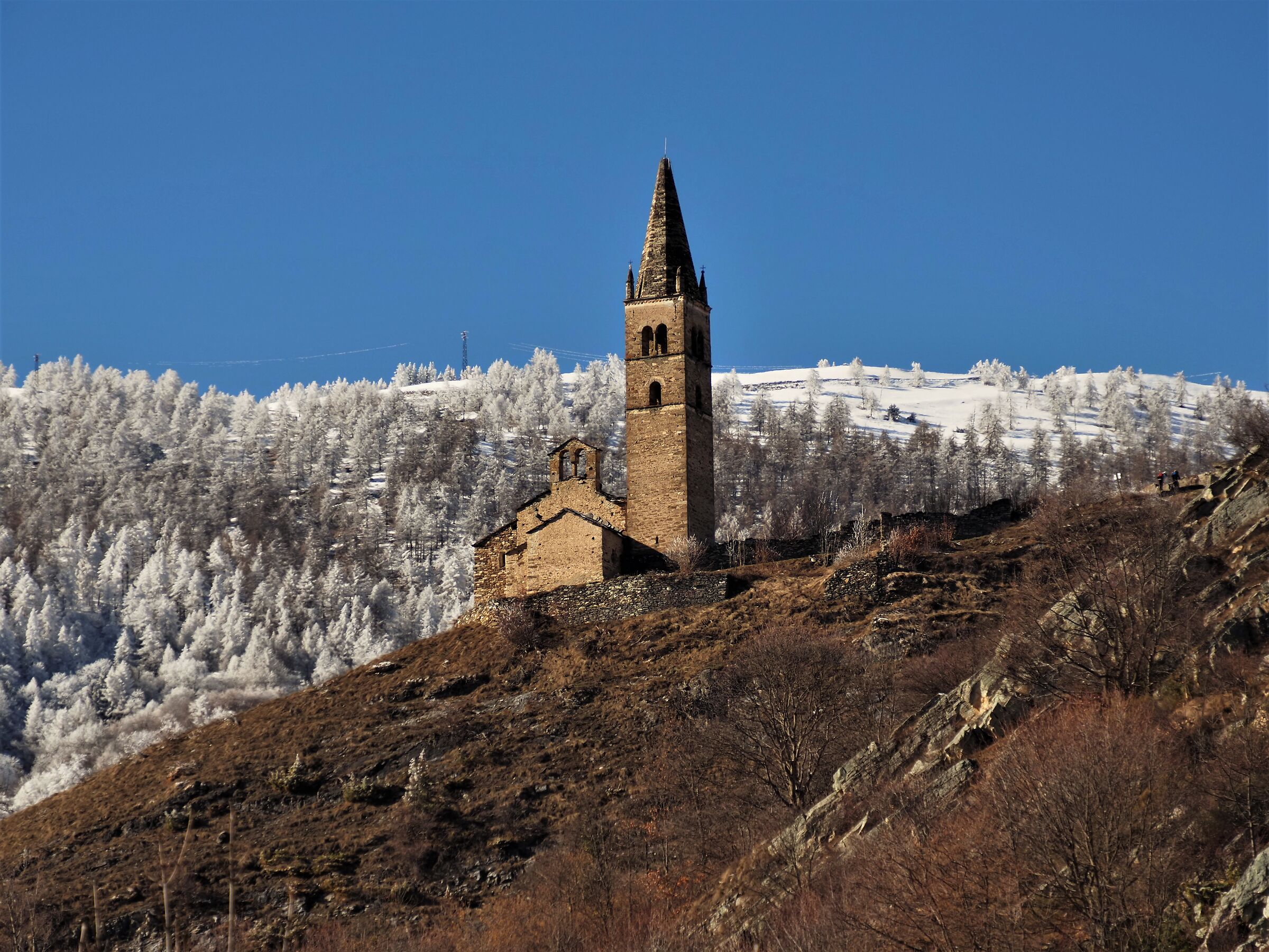 Contrasts... Church of San Peyre - Stroppo - Maira Valley...
