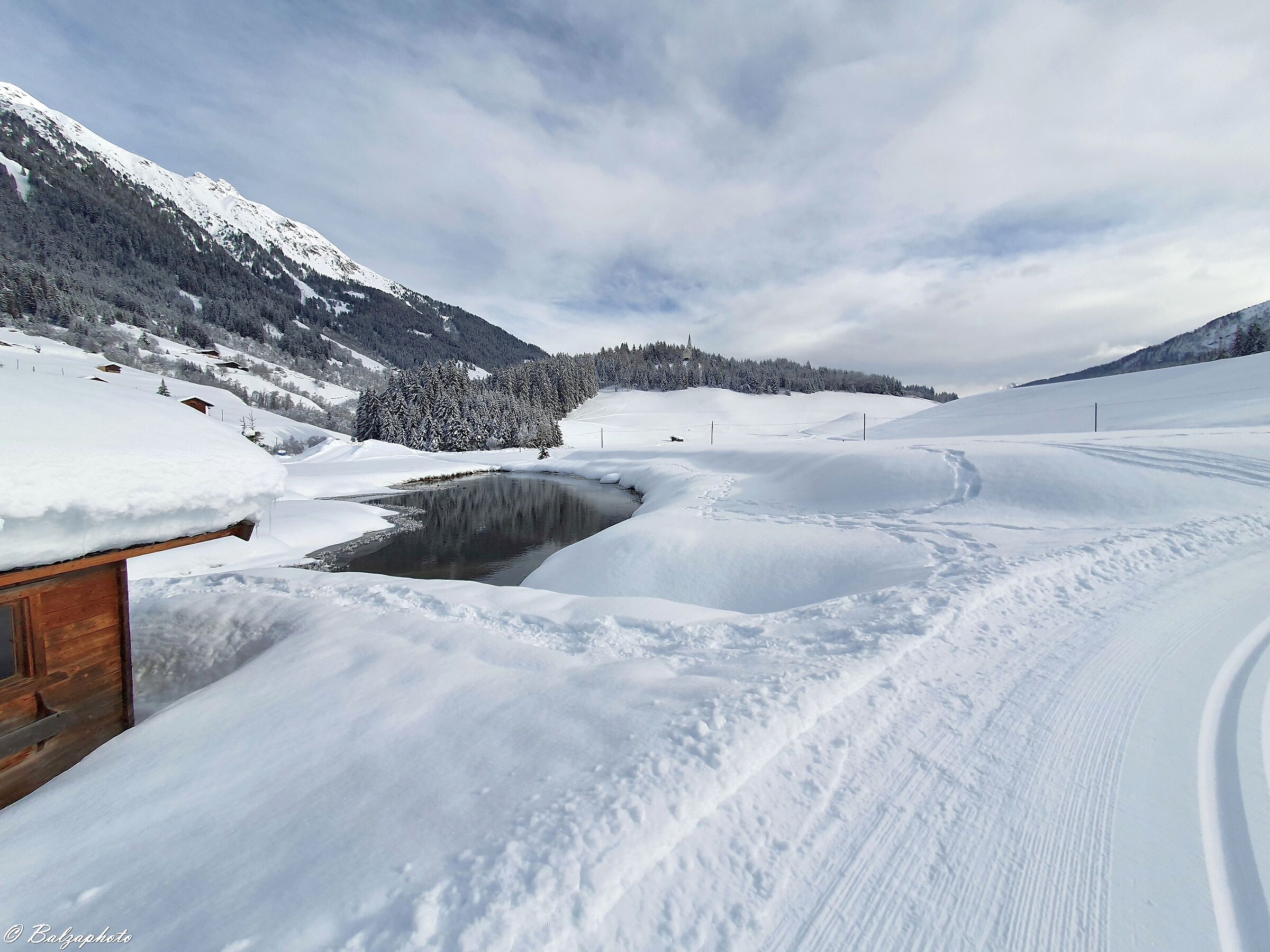 Ridanna cross-country skiing in masseria...