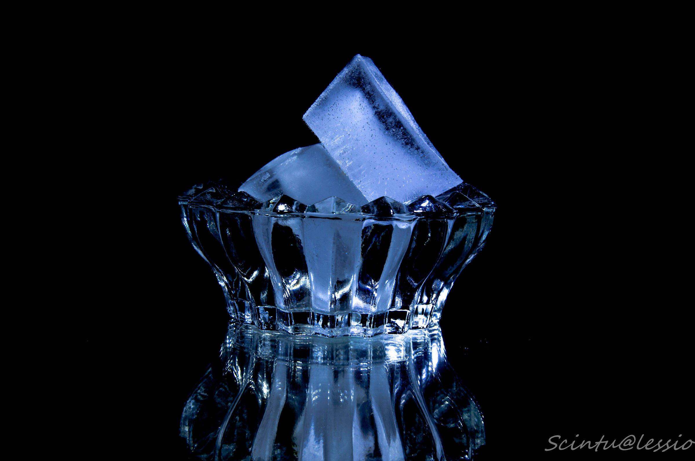Blue ice...