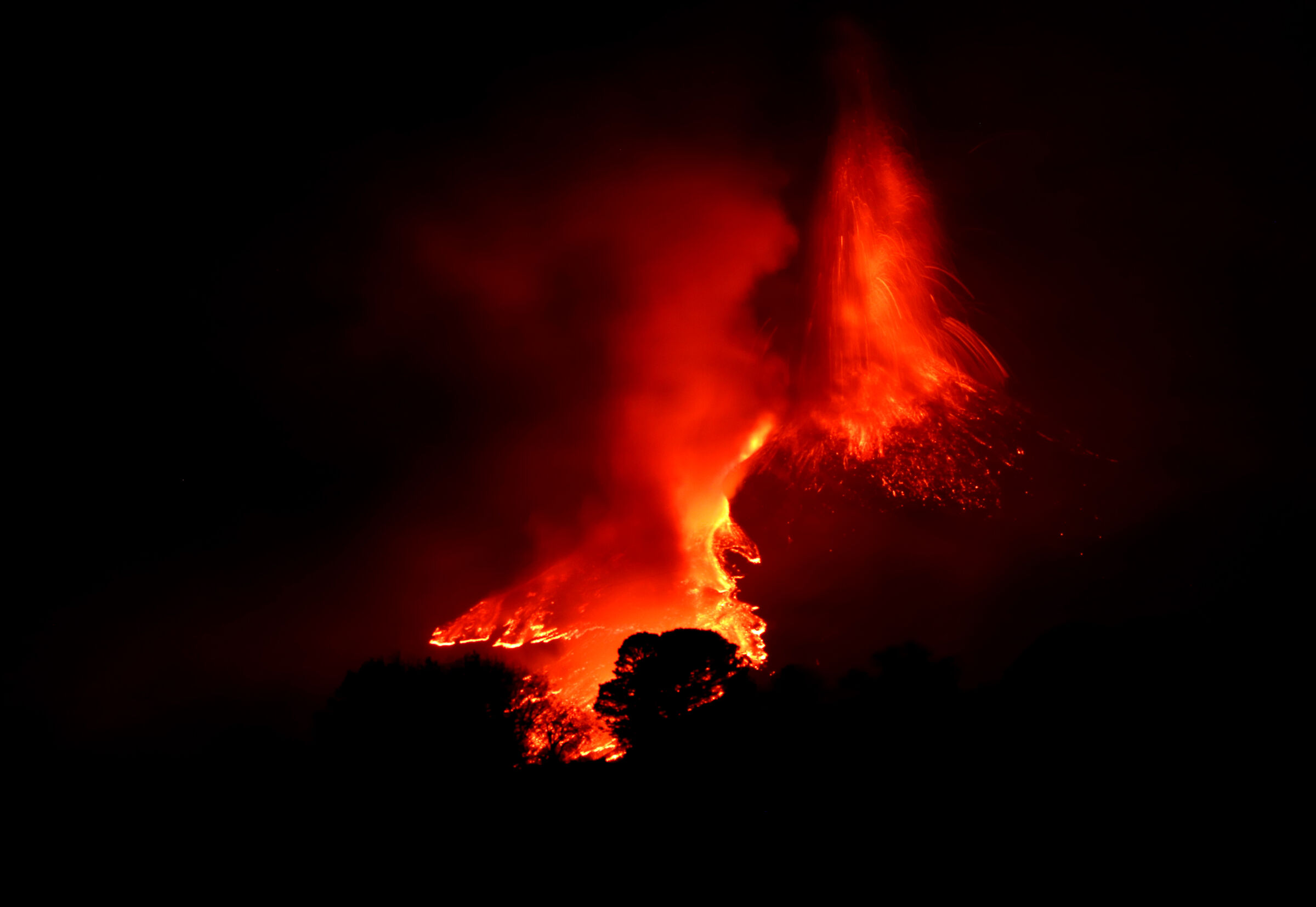 Etna - 6° Eruzione del Cratere di Sud-Est di ieri 24-2-...
