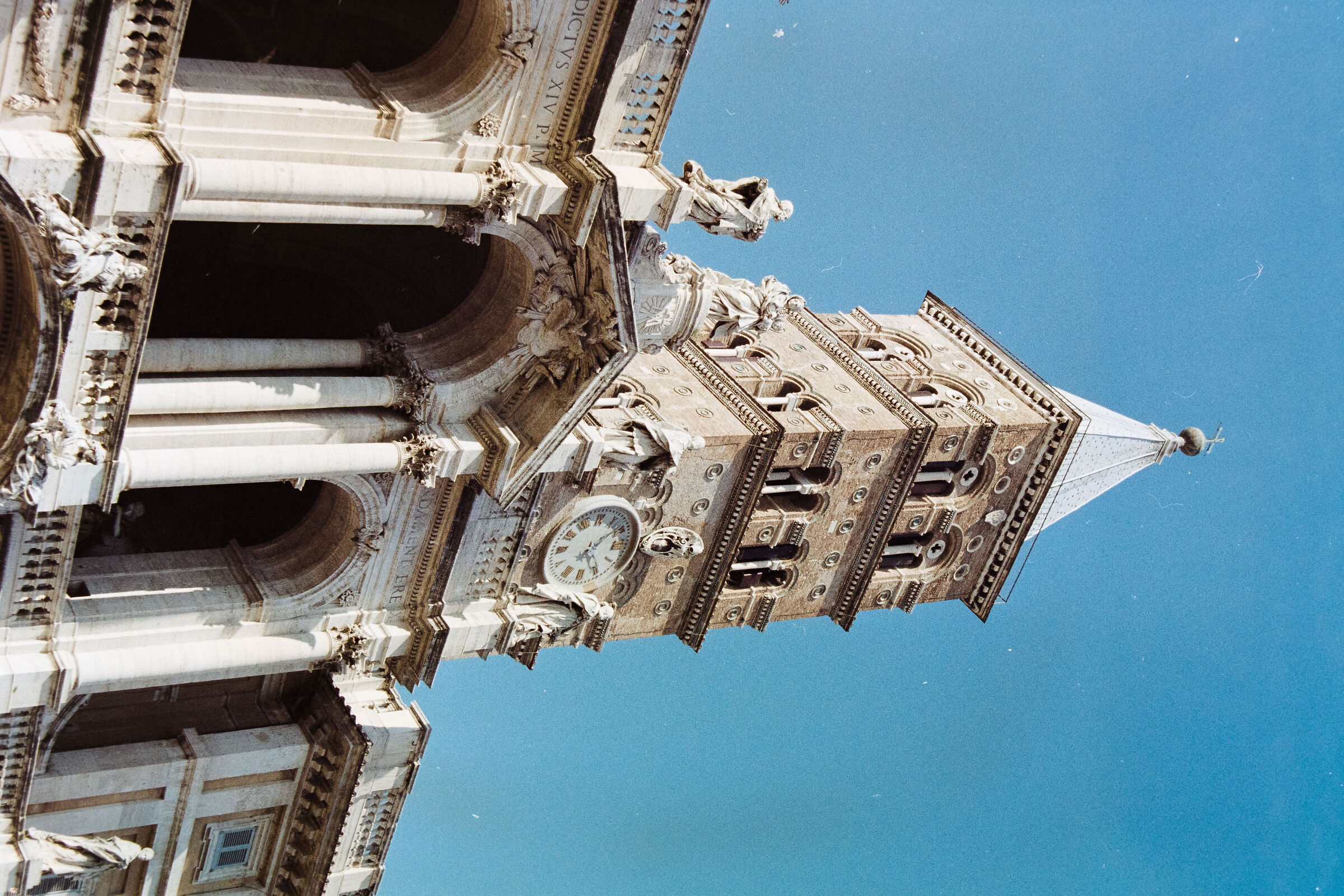 Bell tower of the Basilica of Santa Maria Maggiore...
