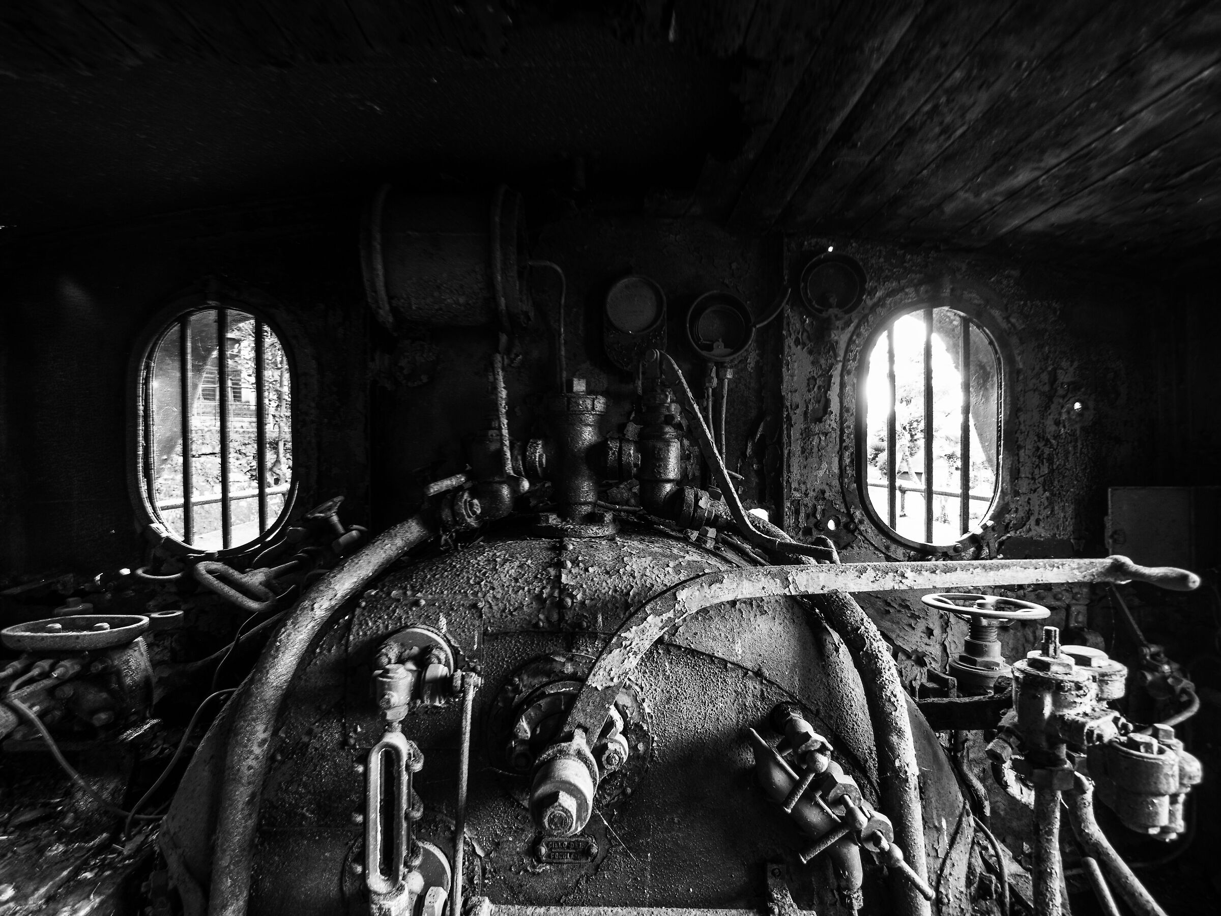 Old steam, urbex style. (House Park Steam Locomotive...