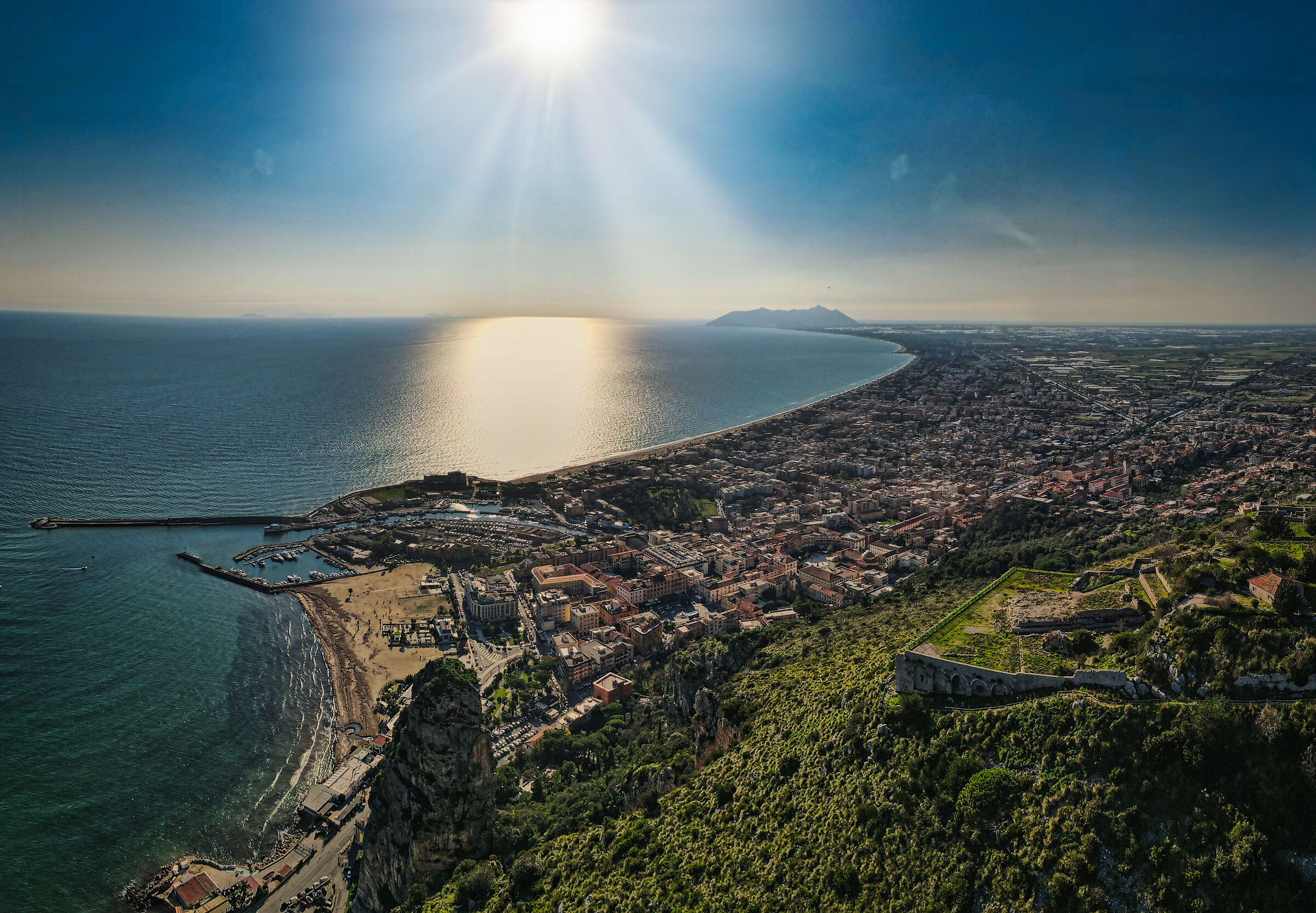 Terracina from the Temple of Jupiter...