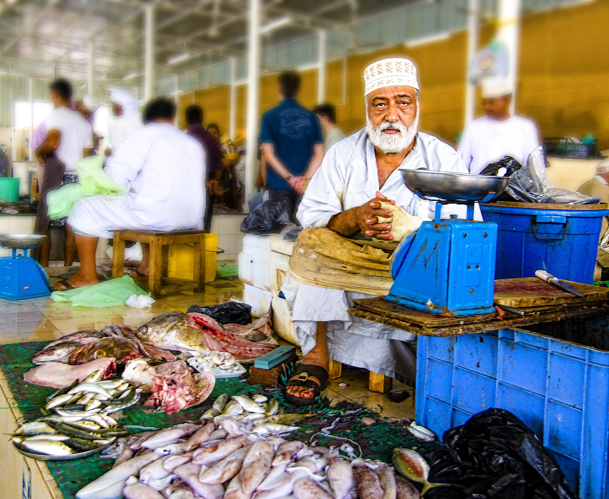 At the Mascate Fish Market (Oman)...