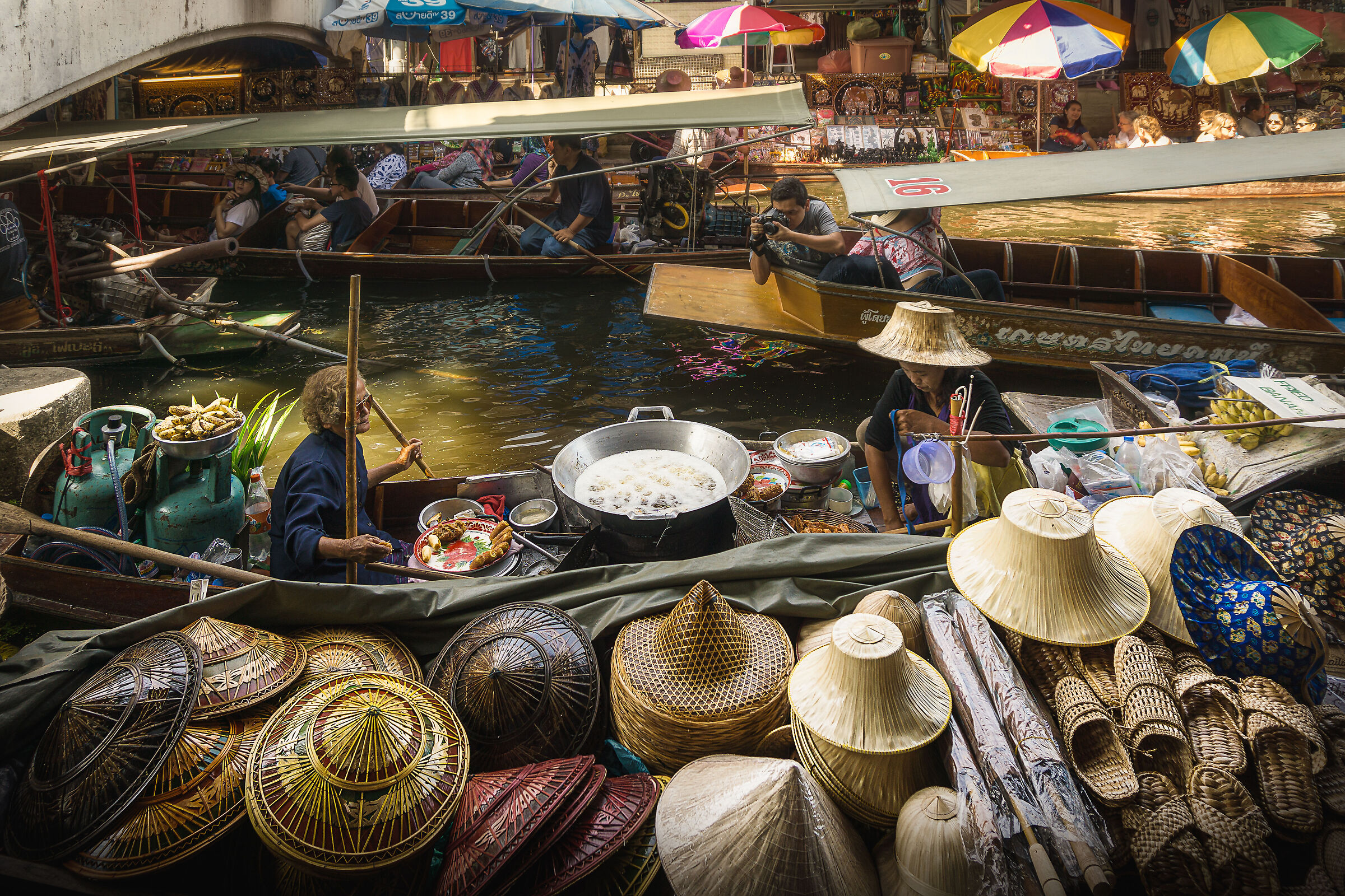 Bangkok floating market...