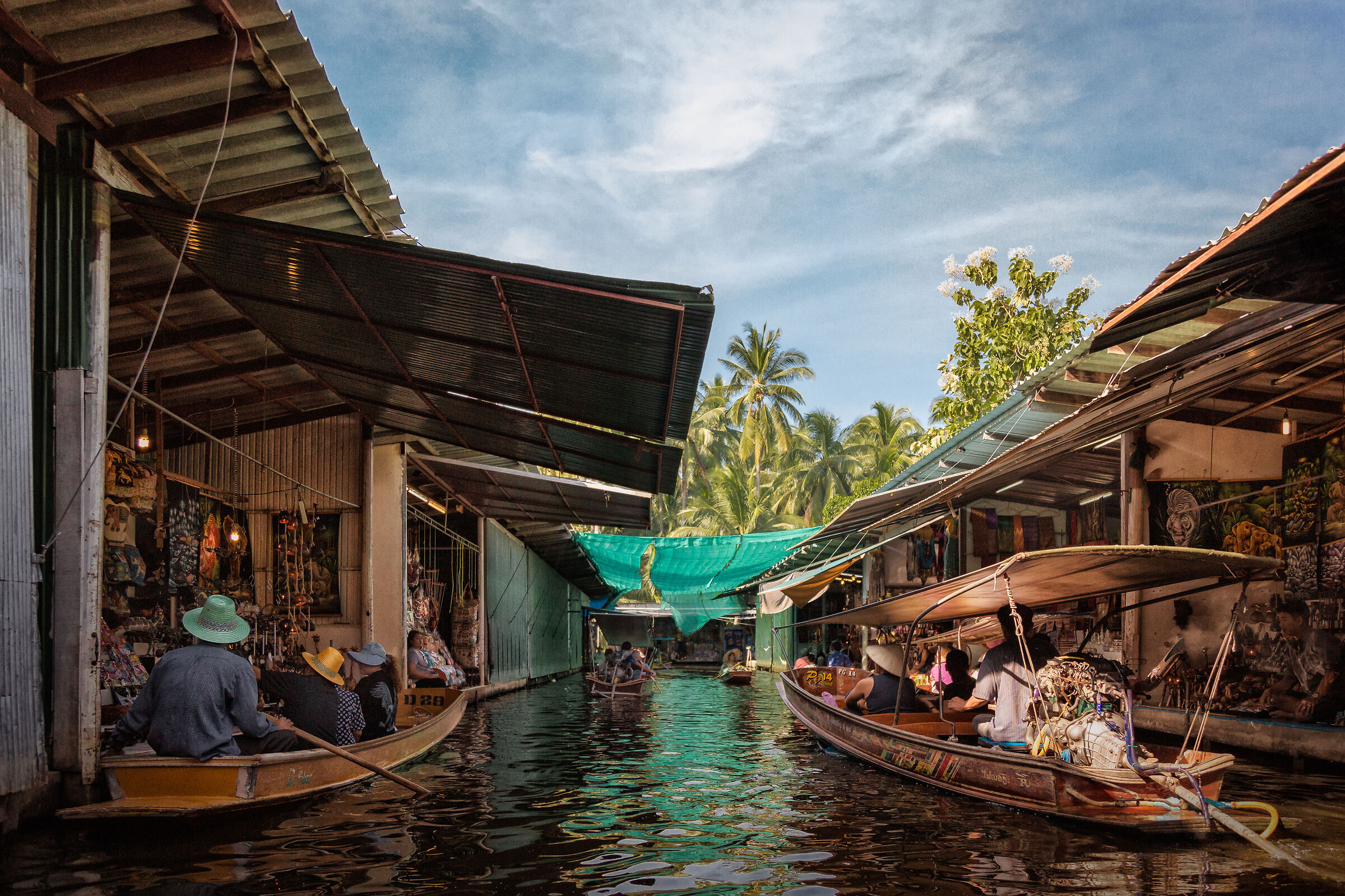 Bangkok floating market...