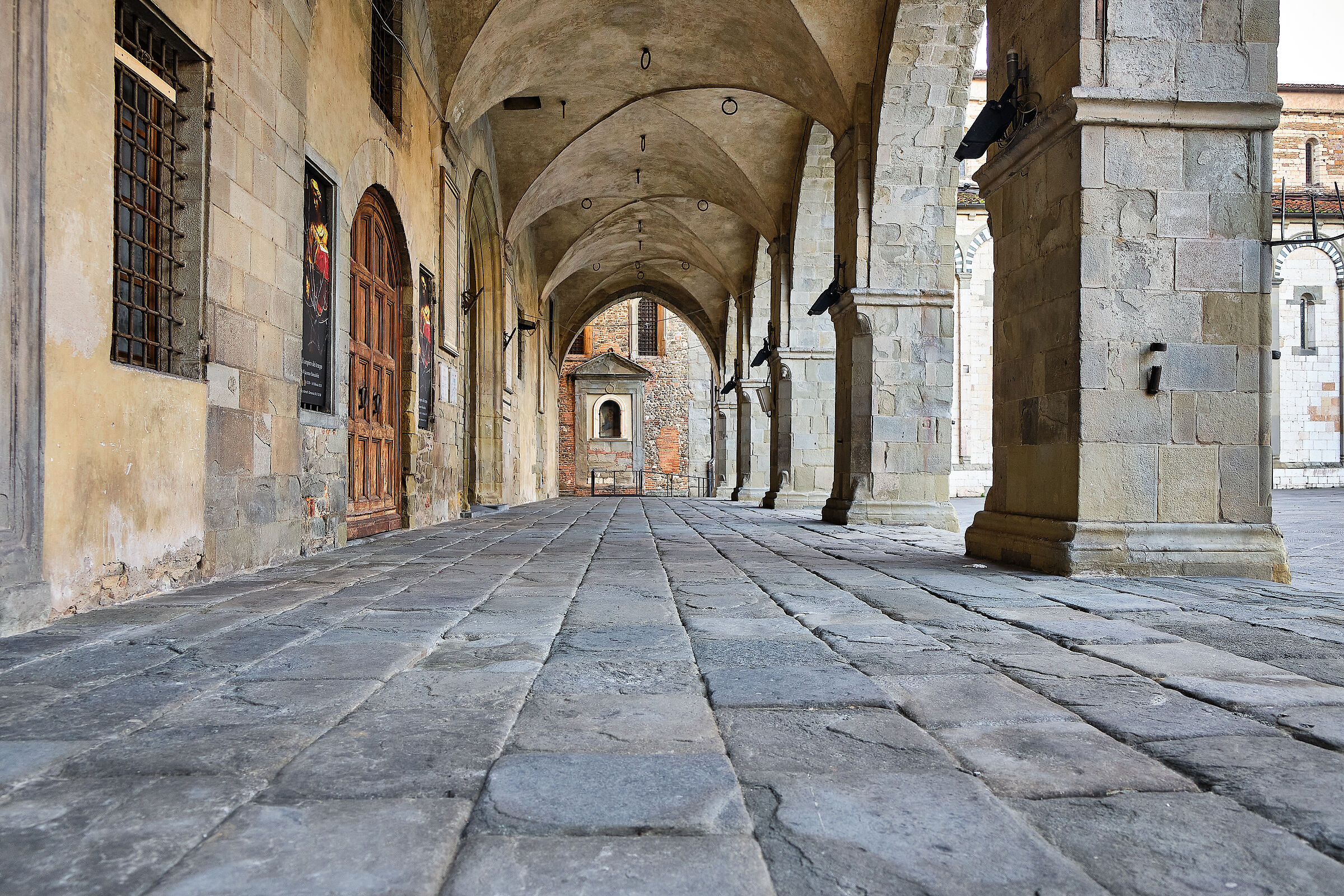 Pistoia - The arcades of the Town Hall...