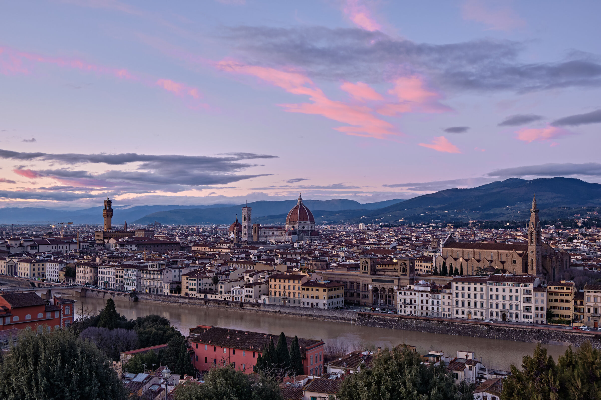 Firenze - La città vista dal Piazzale Michelangiolo...