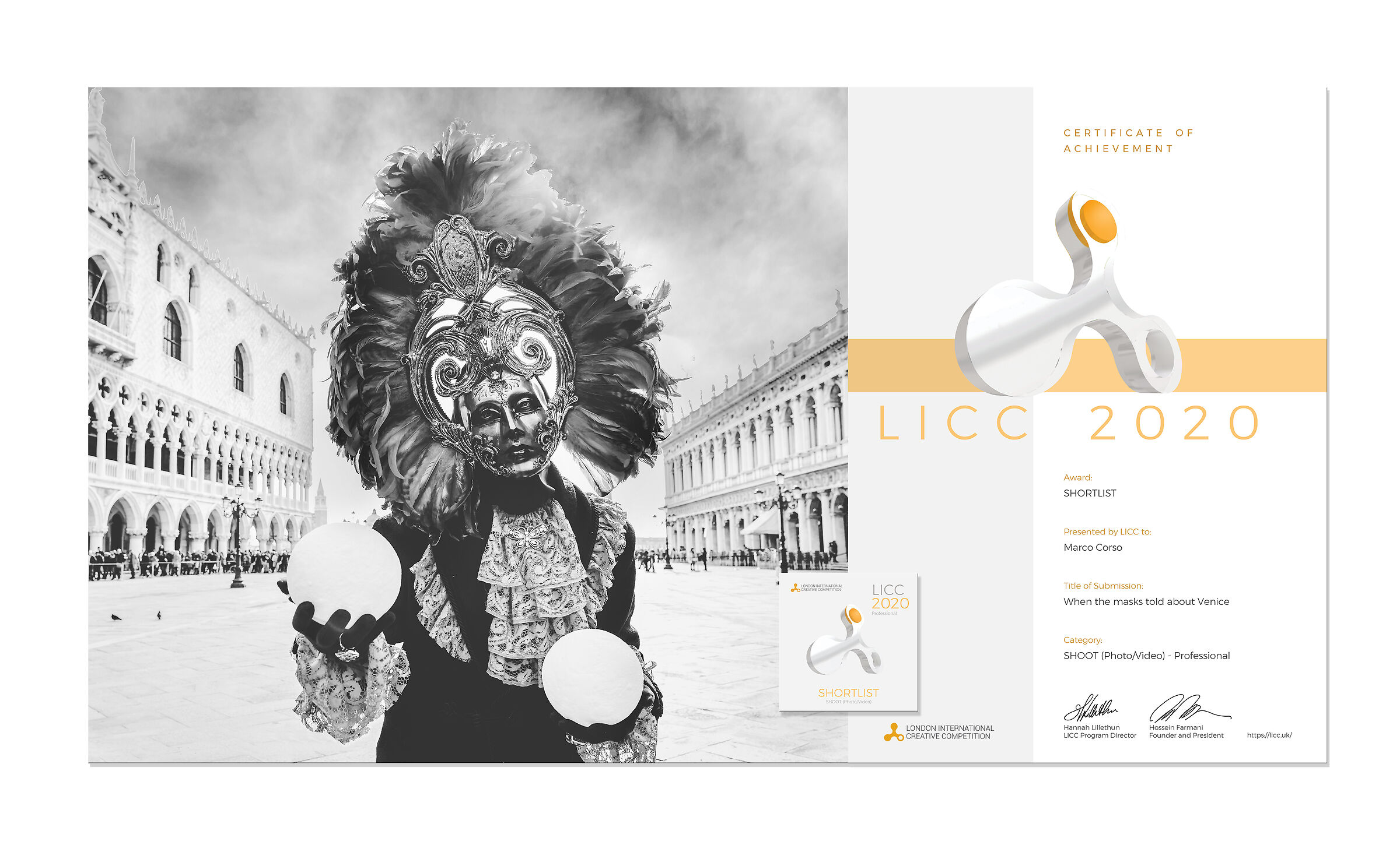 licc 2021 - Venetian masks...
