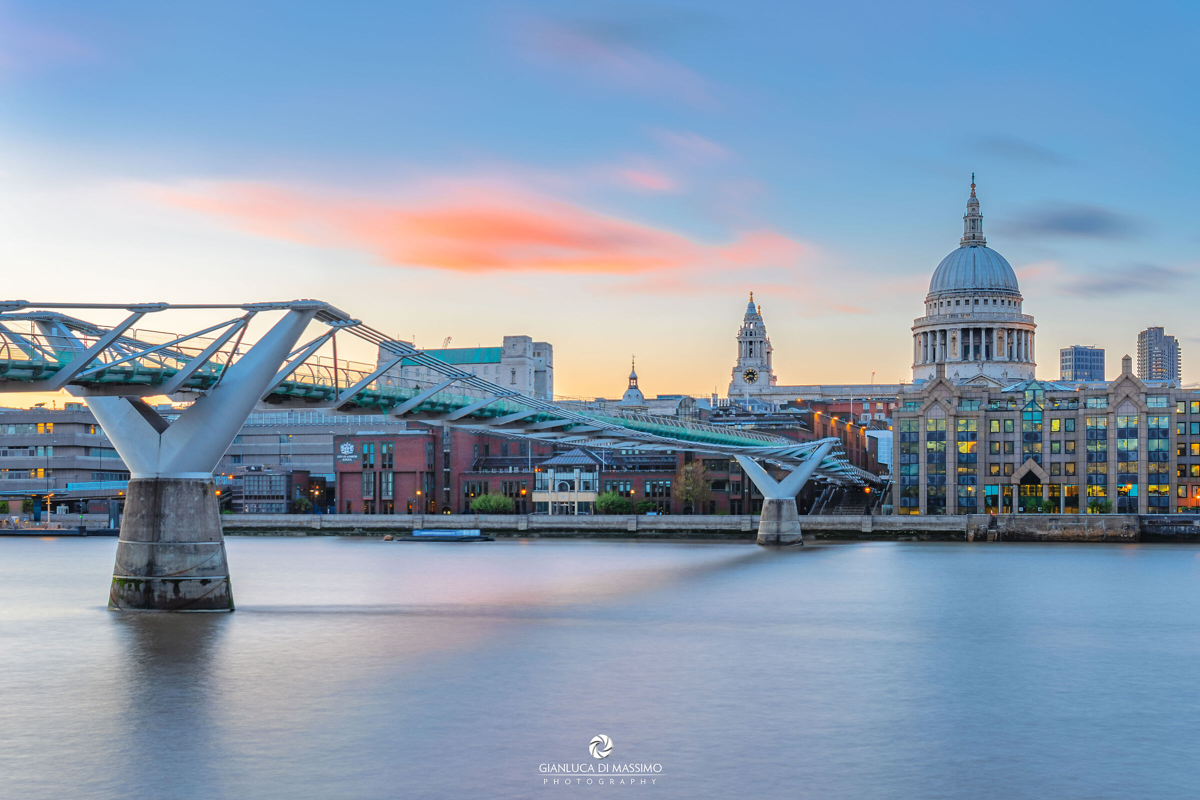 St. Paul's Cathedral and The Millennium Bridge...
