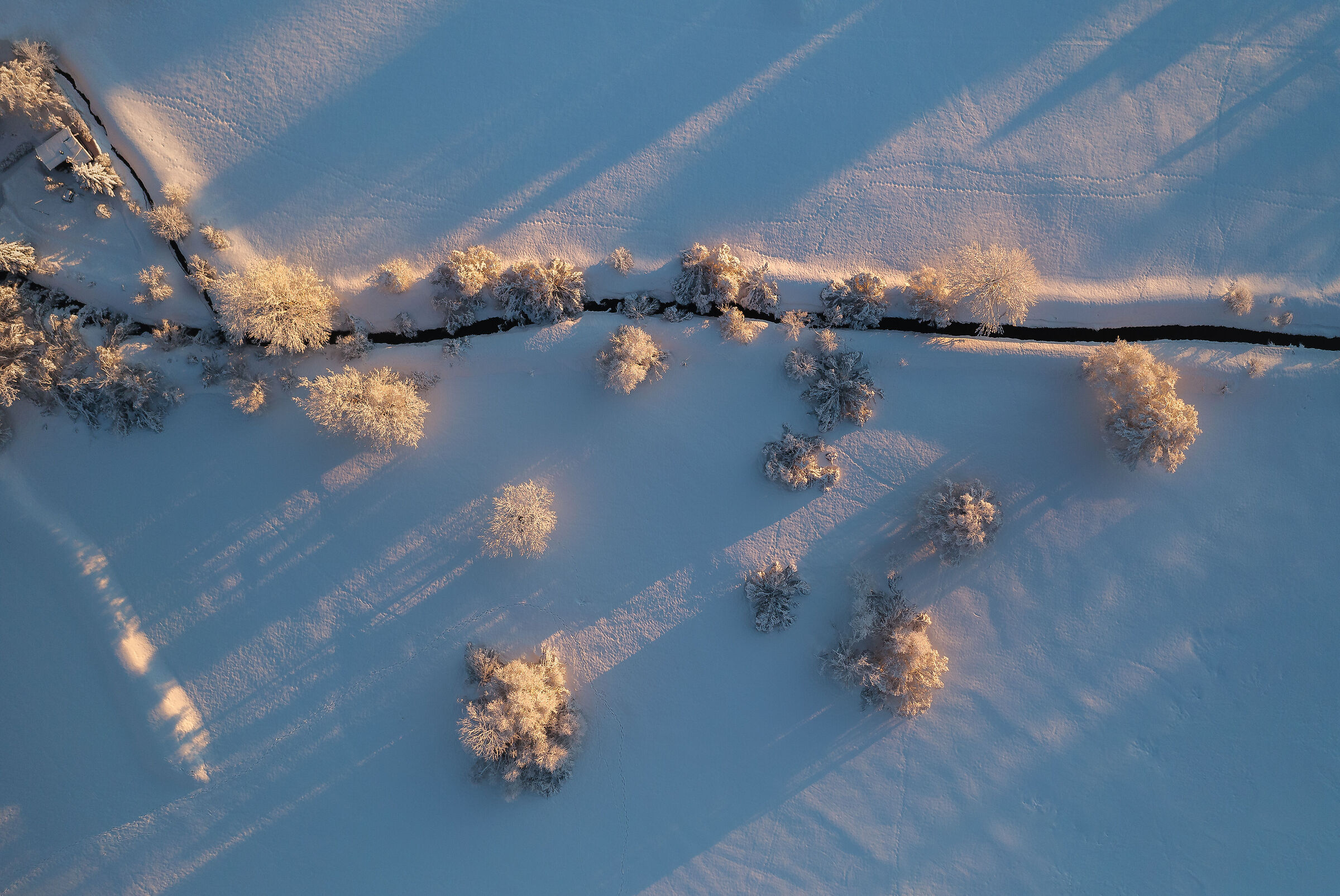 Winter morning from above...
