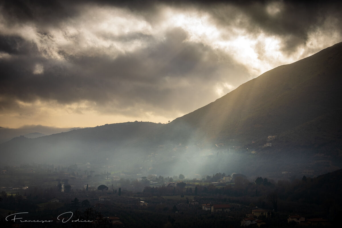 Glimmers of light on the valley...