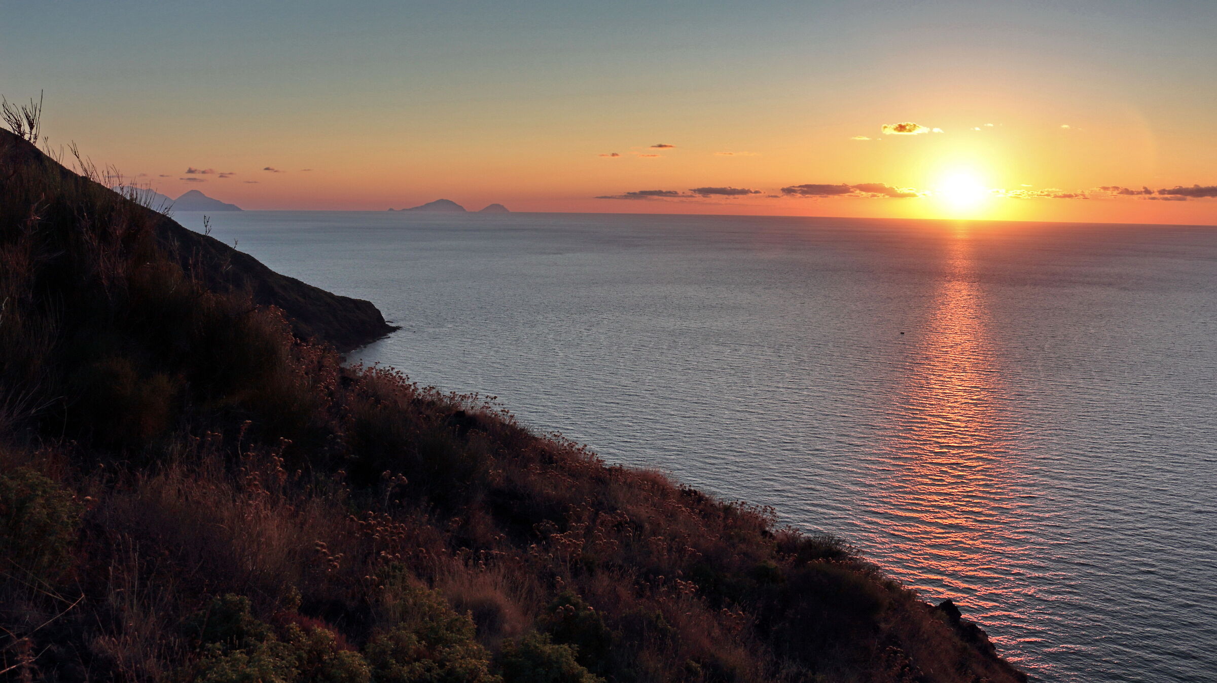 Sunset in Stromboli...