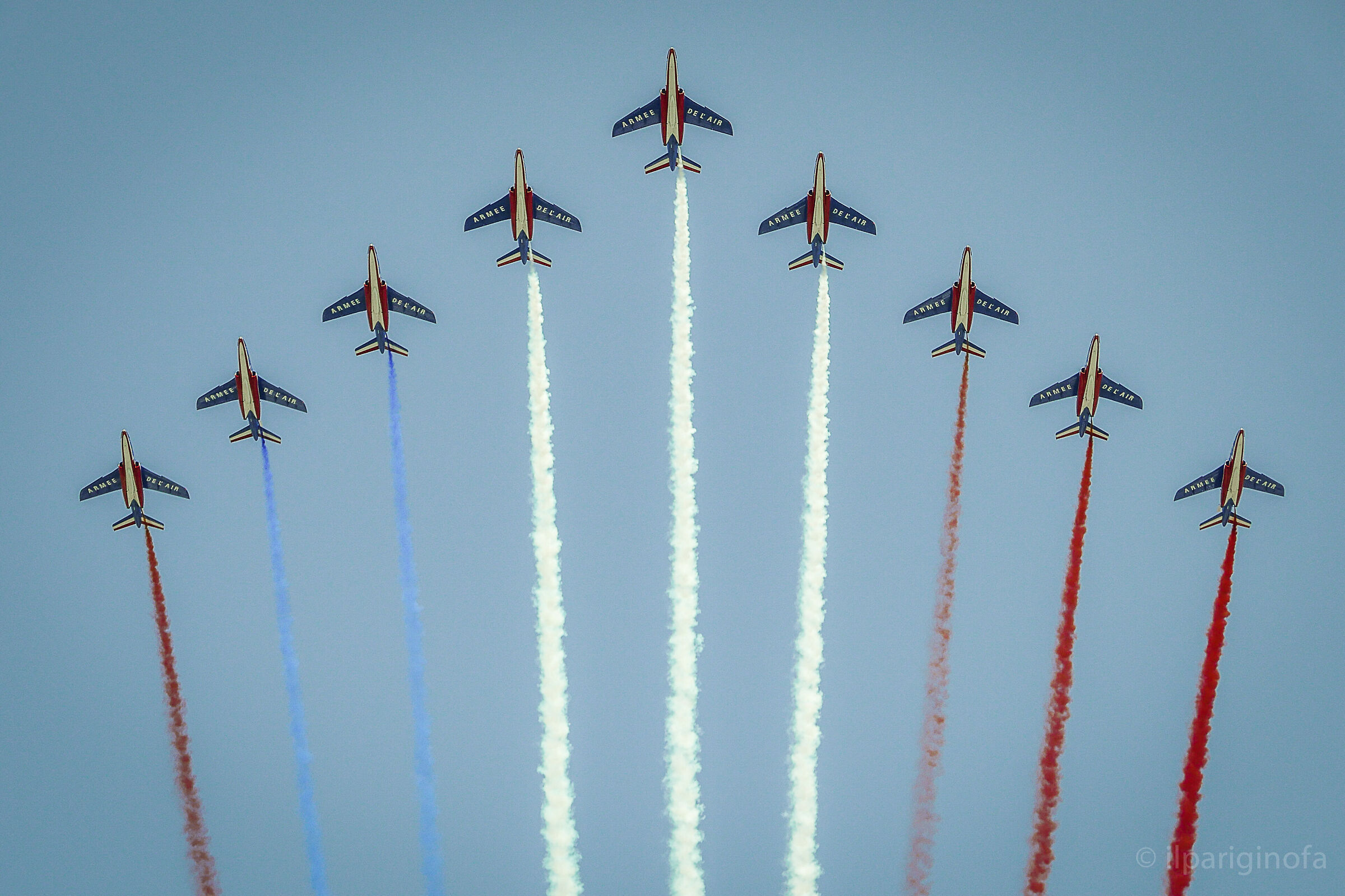 Parata militare aerea francese...