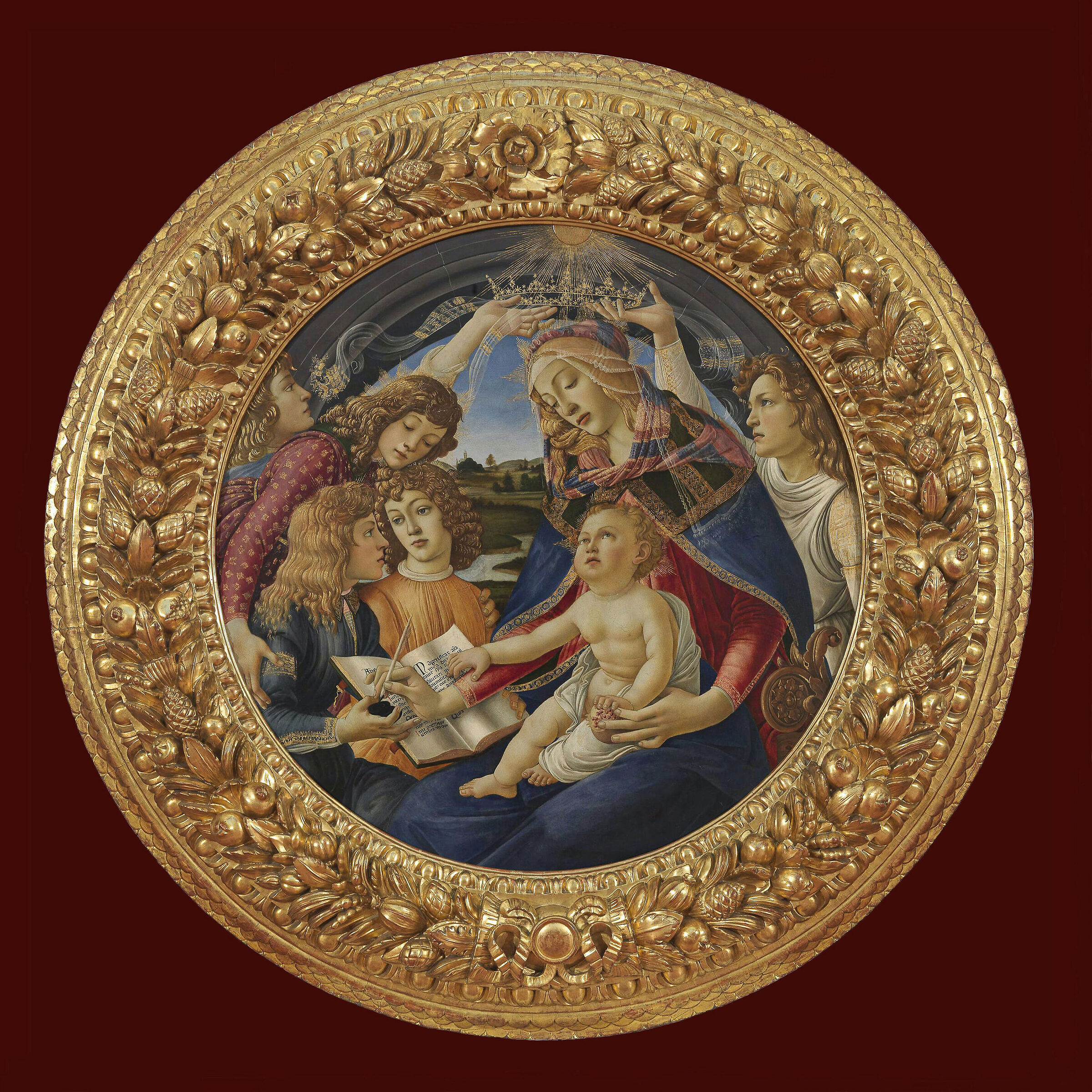 Madonna del Magnificat - Botticelli - Galleria degli Uf...