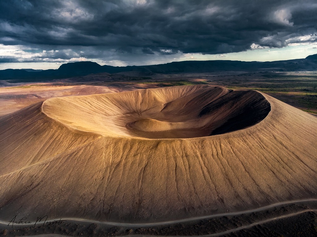 Hverfjall Volcano Crater (Iceland)...