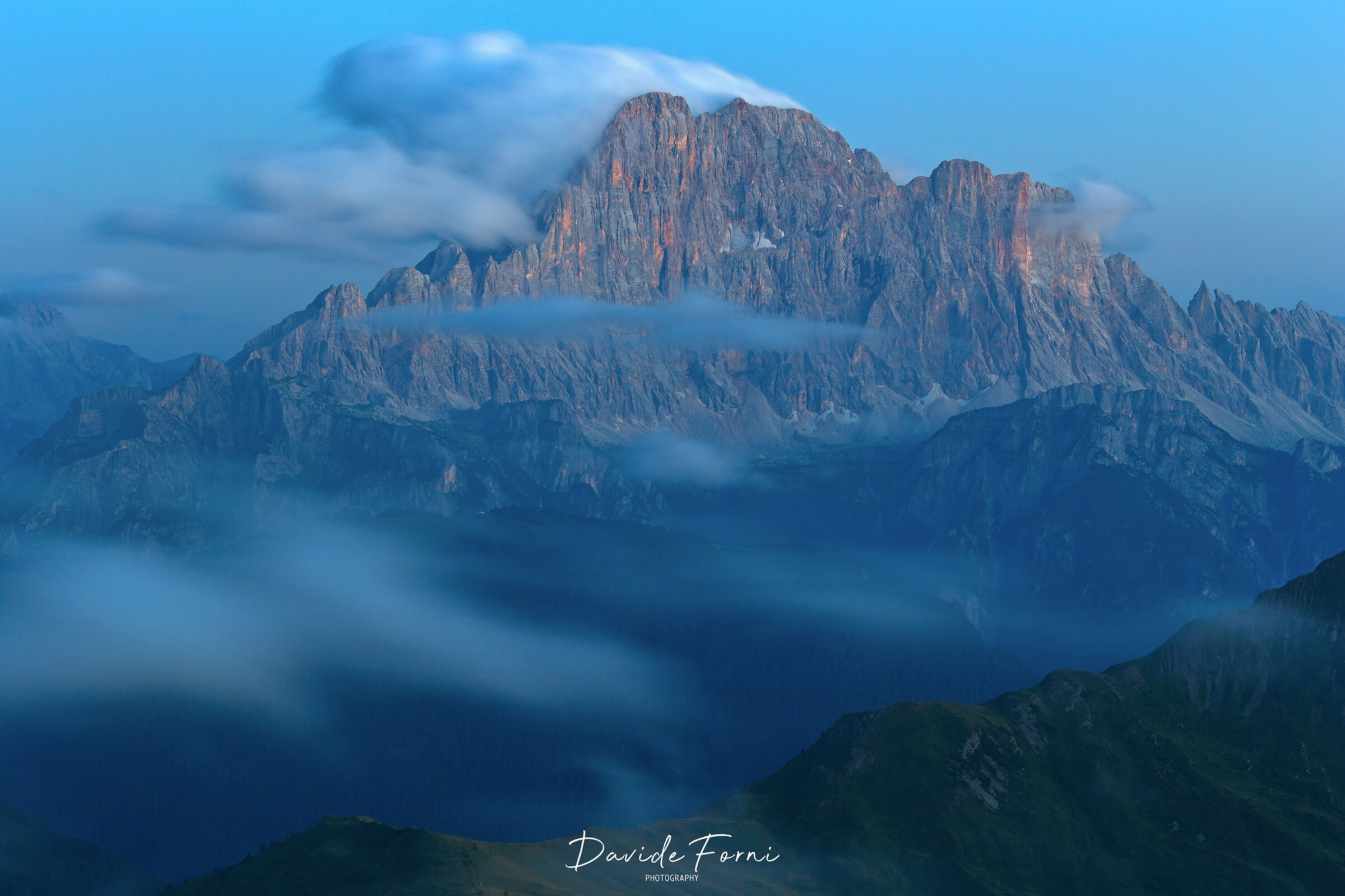 Blue hour on the north of Mount Civetta...