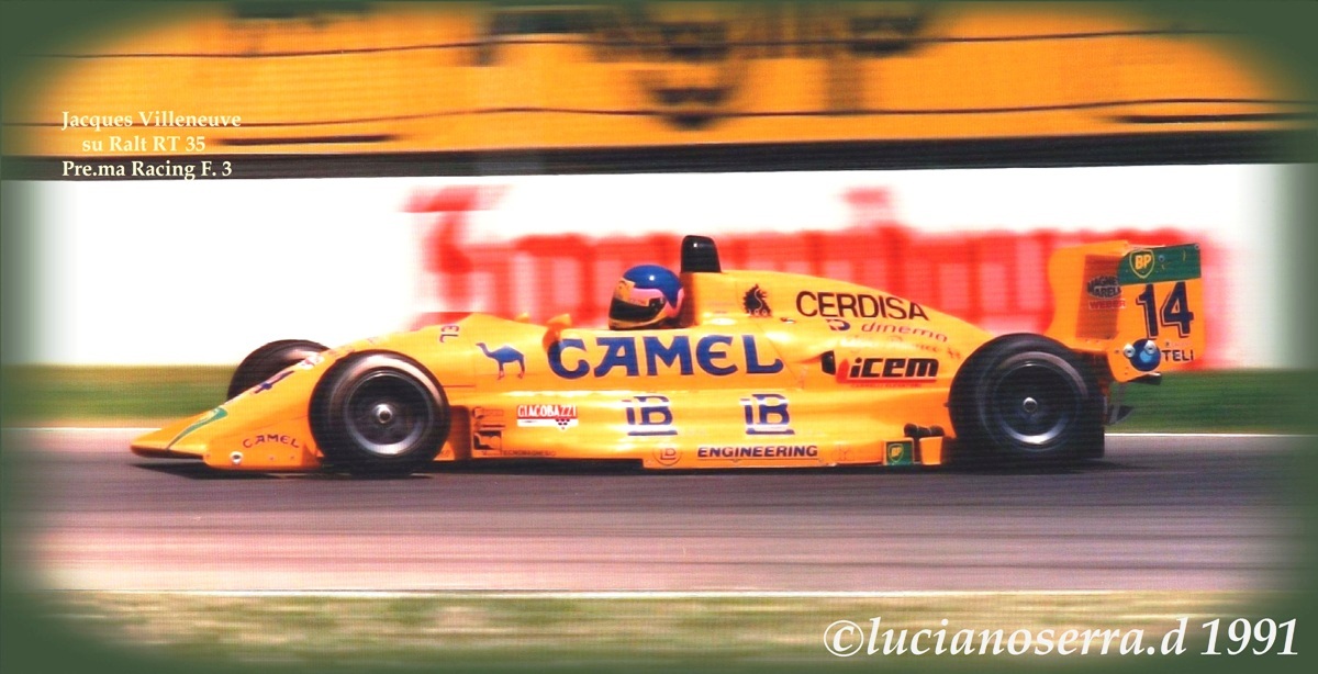Jacques Villeneuve su Ralt RT 35 Alfa Romeo F. 3 – 1991...
