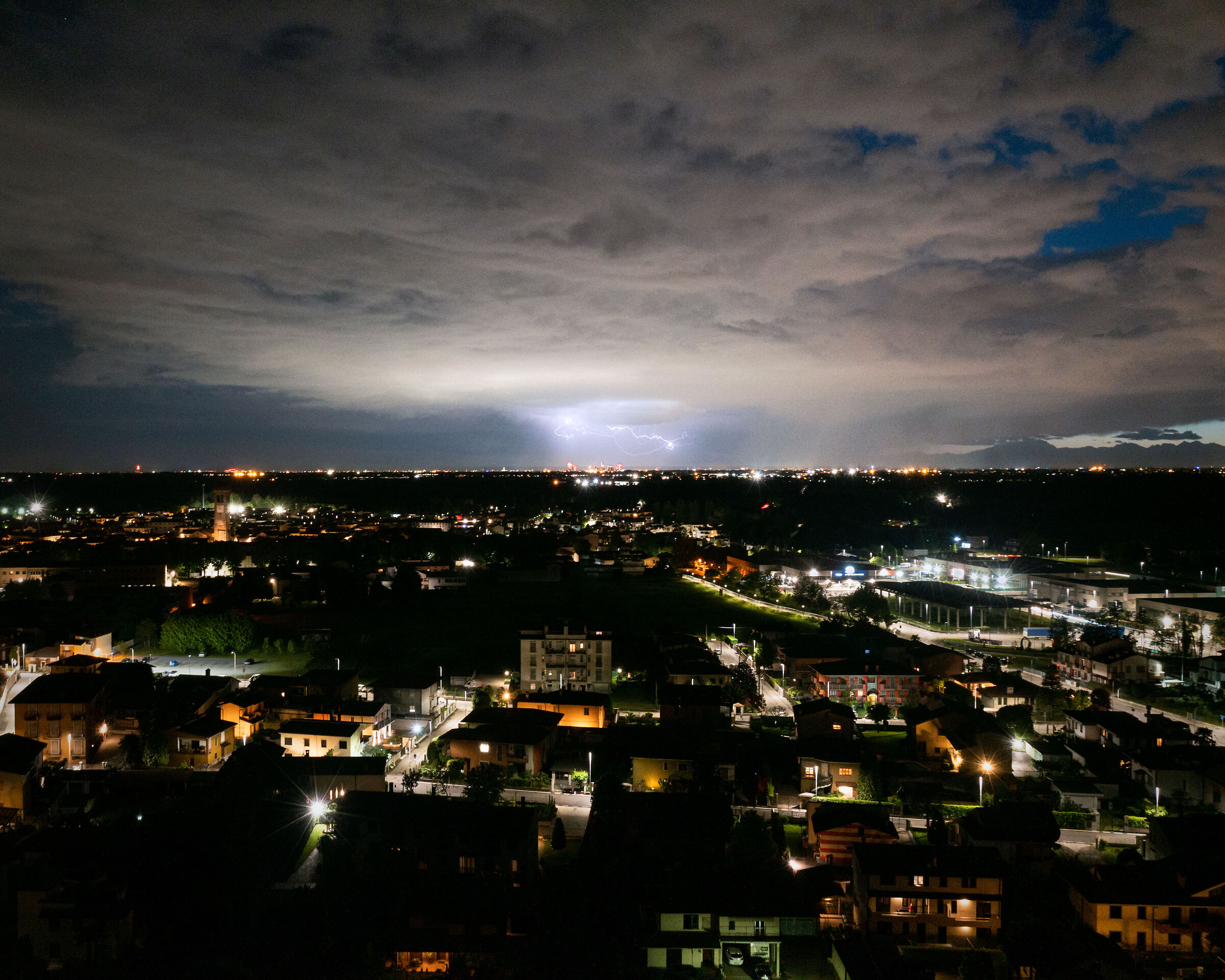 Lightning over Milan...