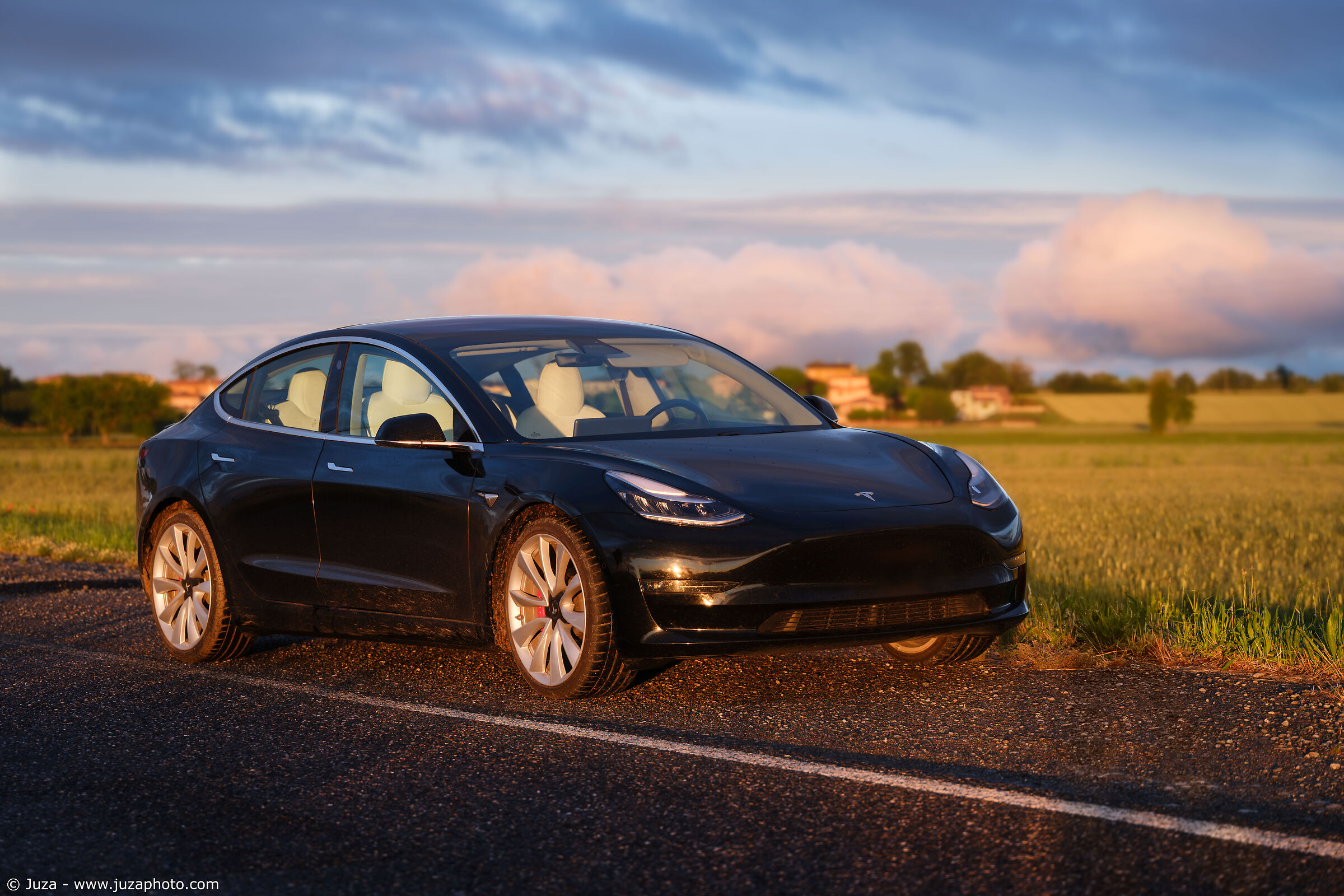 Tesla in the evening...