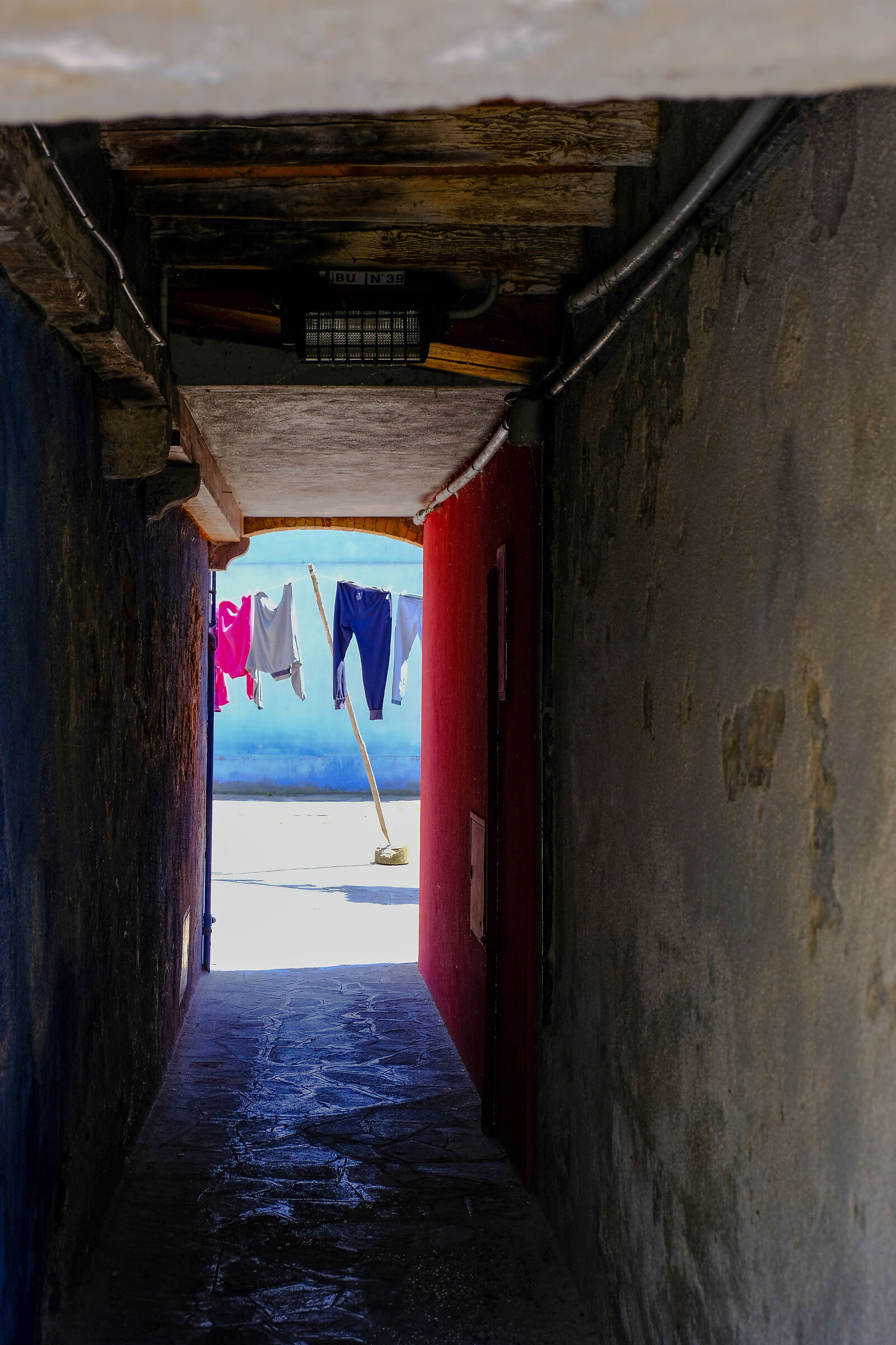 Burano, glimpse with cloths...