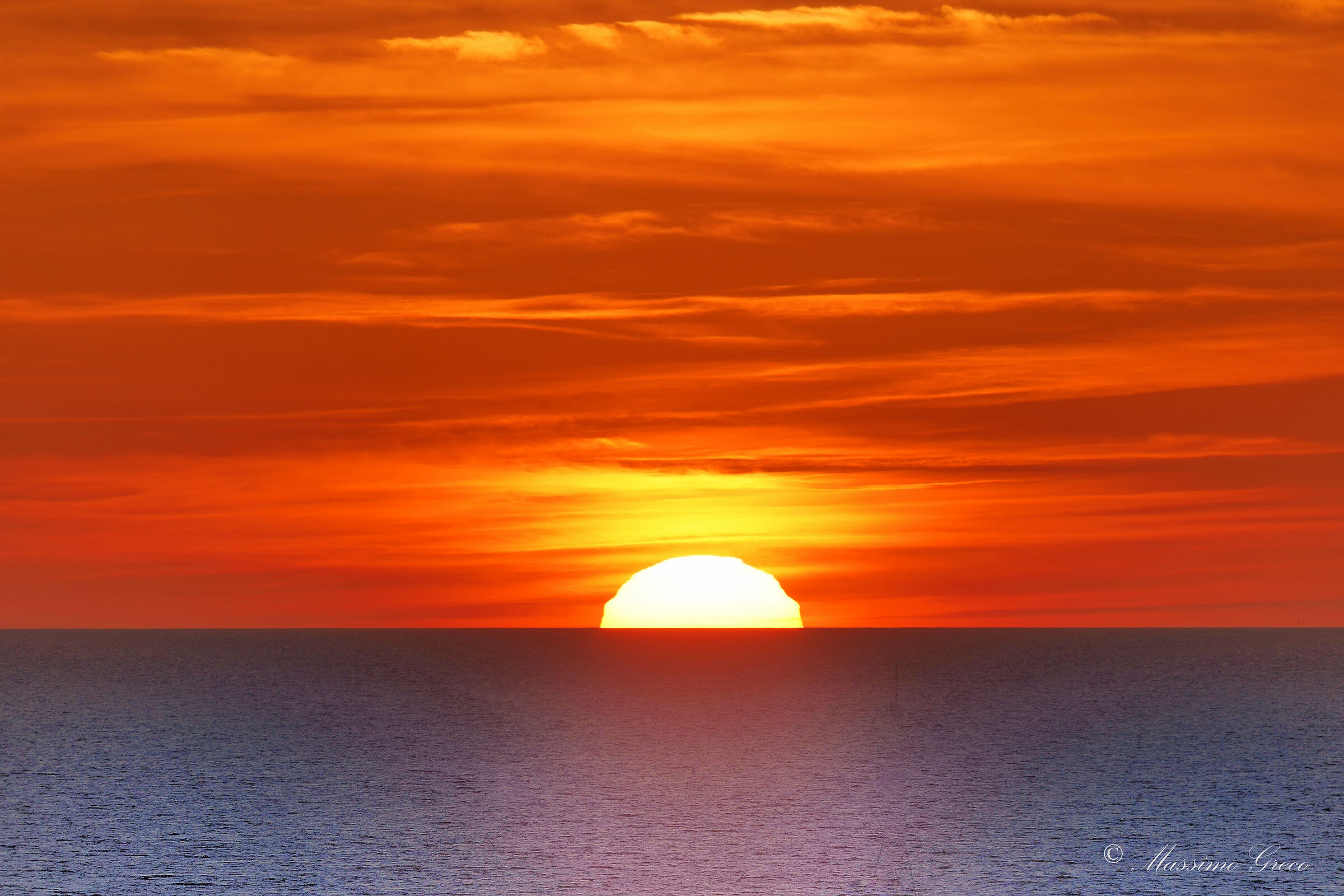 Red sunset in Punta Ala...