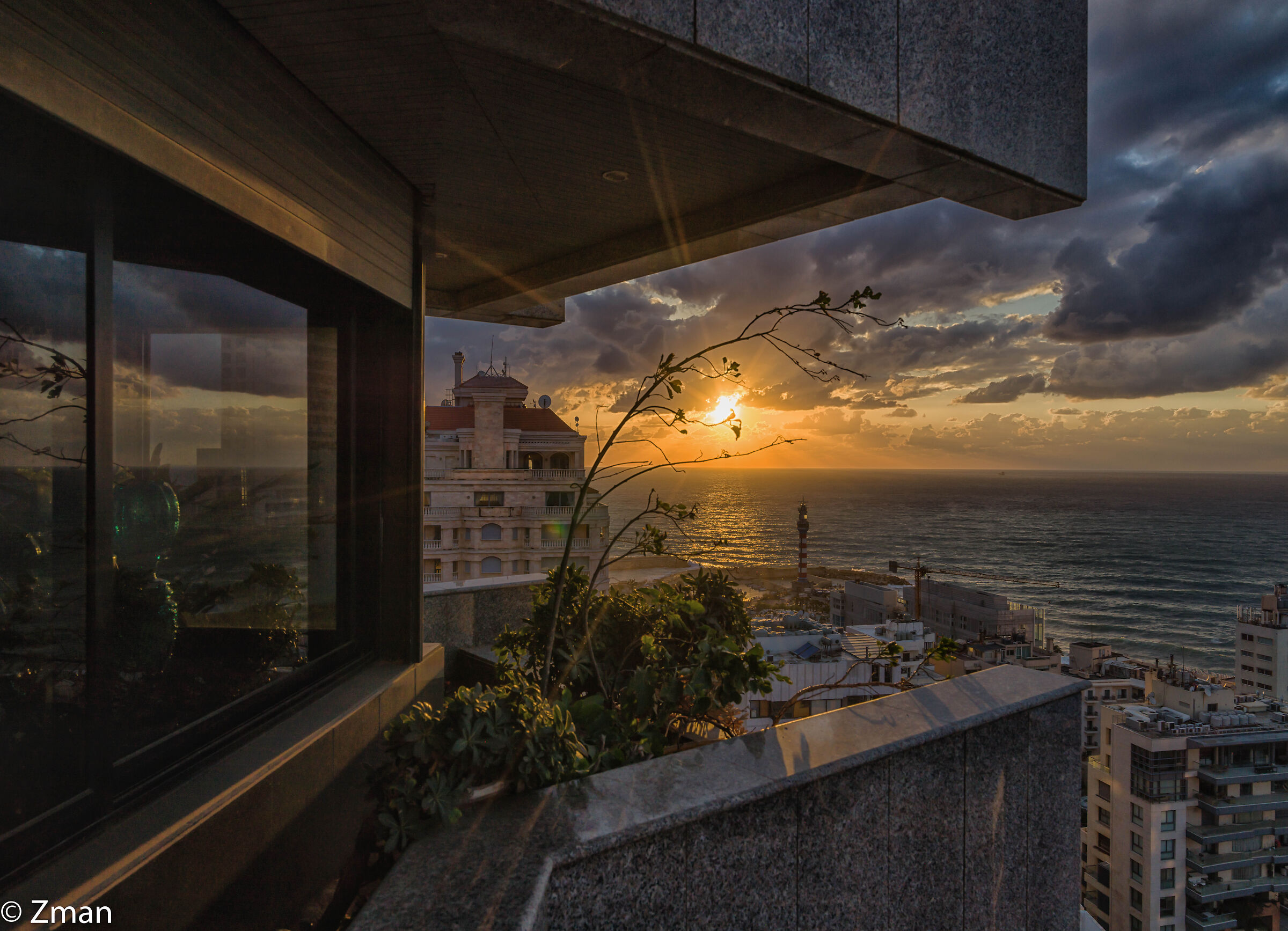 Sunset and The Balcony...
