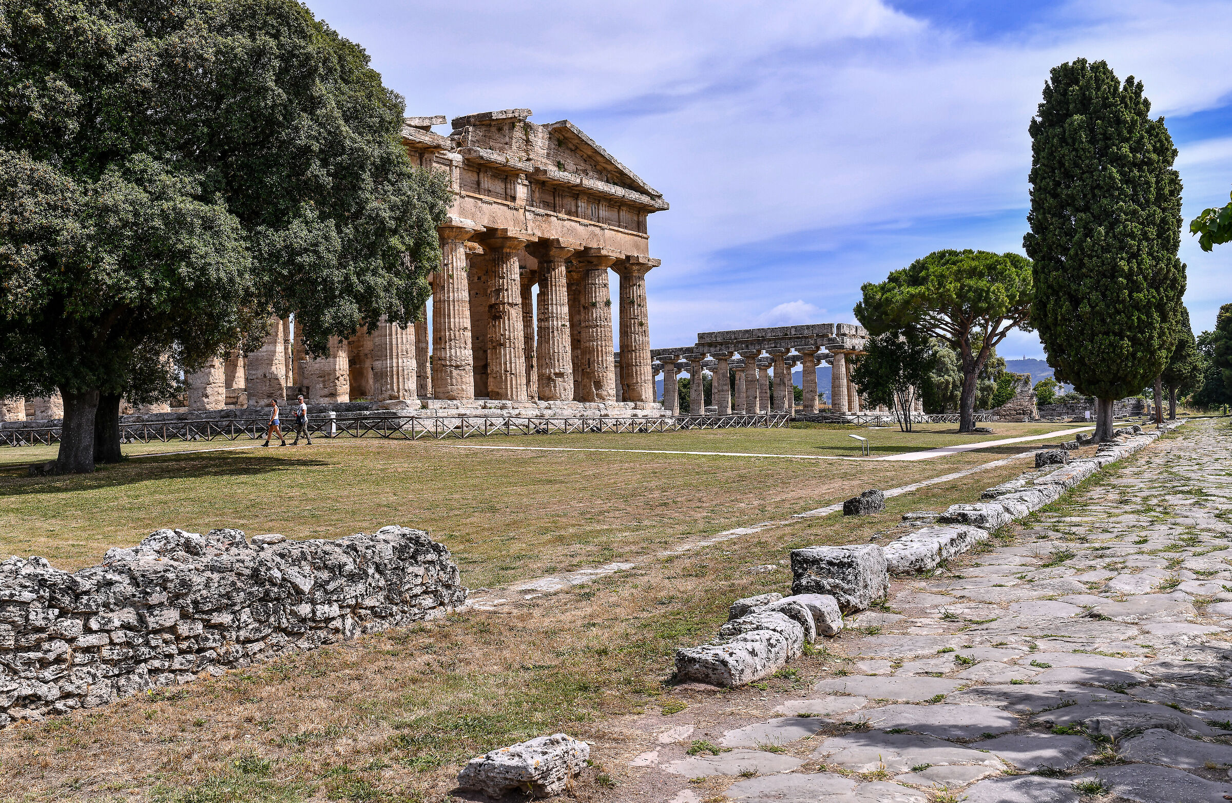 Paestum-I Temples of Neptune and Hera...