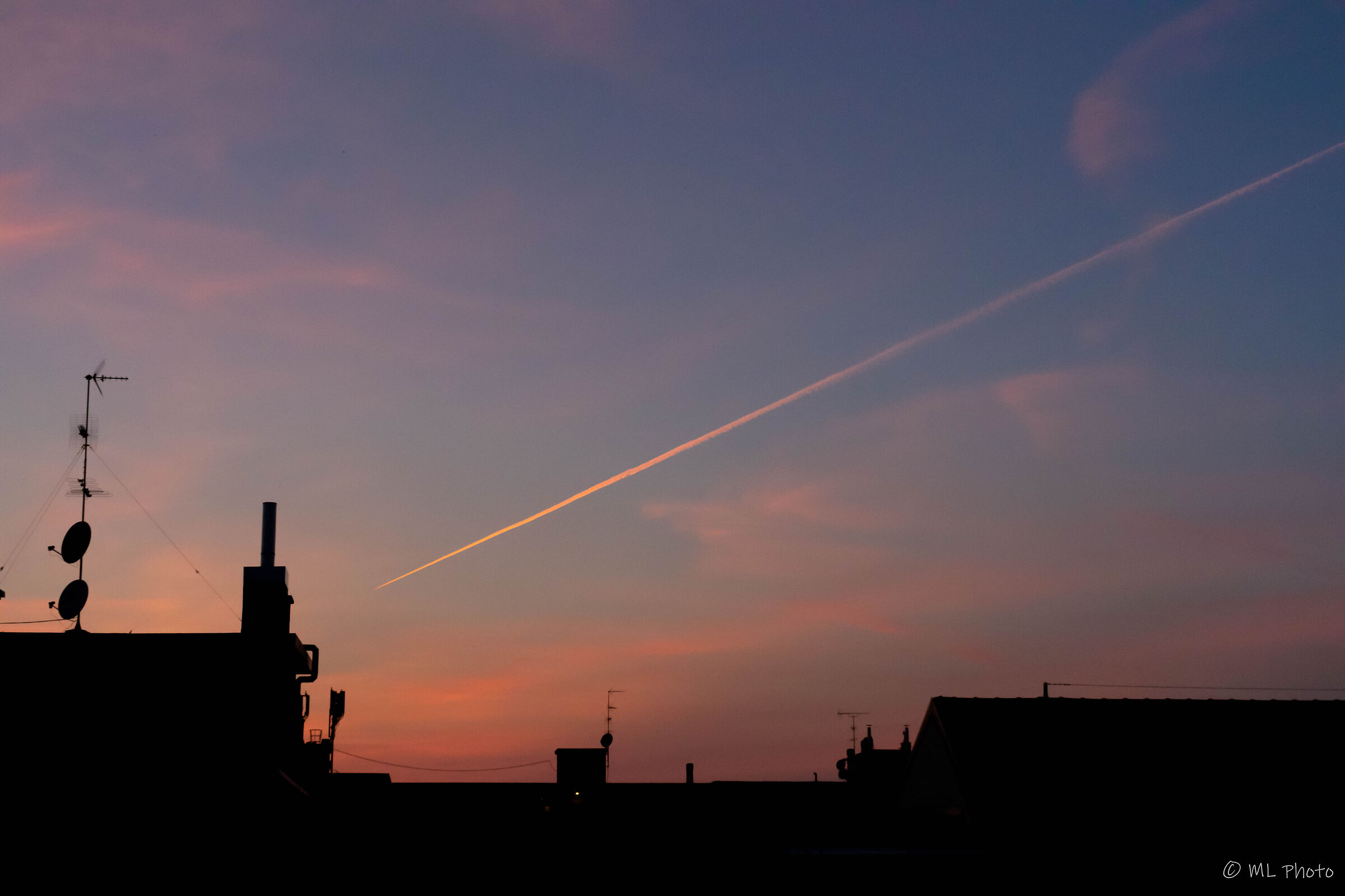 Volando verso il tramonto...