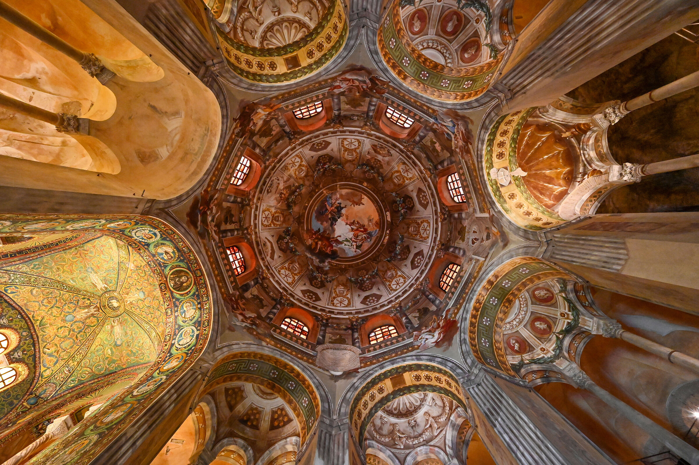 Ravenna - The dome of the Basilica of San Vitale...