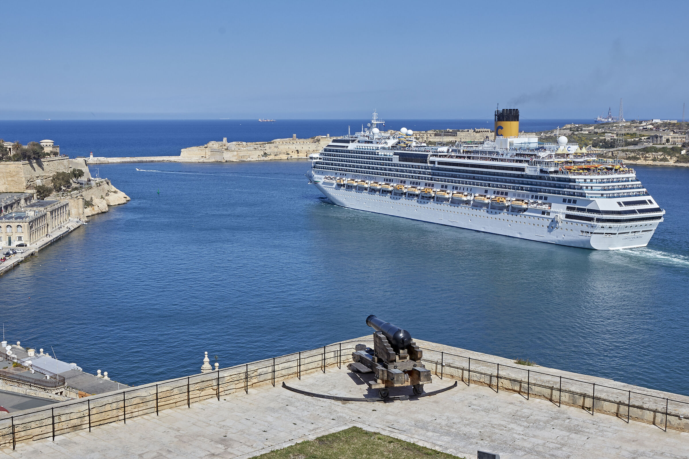 Port of Valletta Malta...