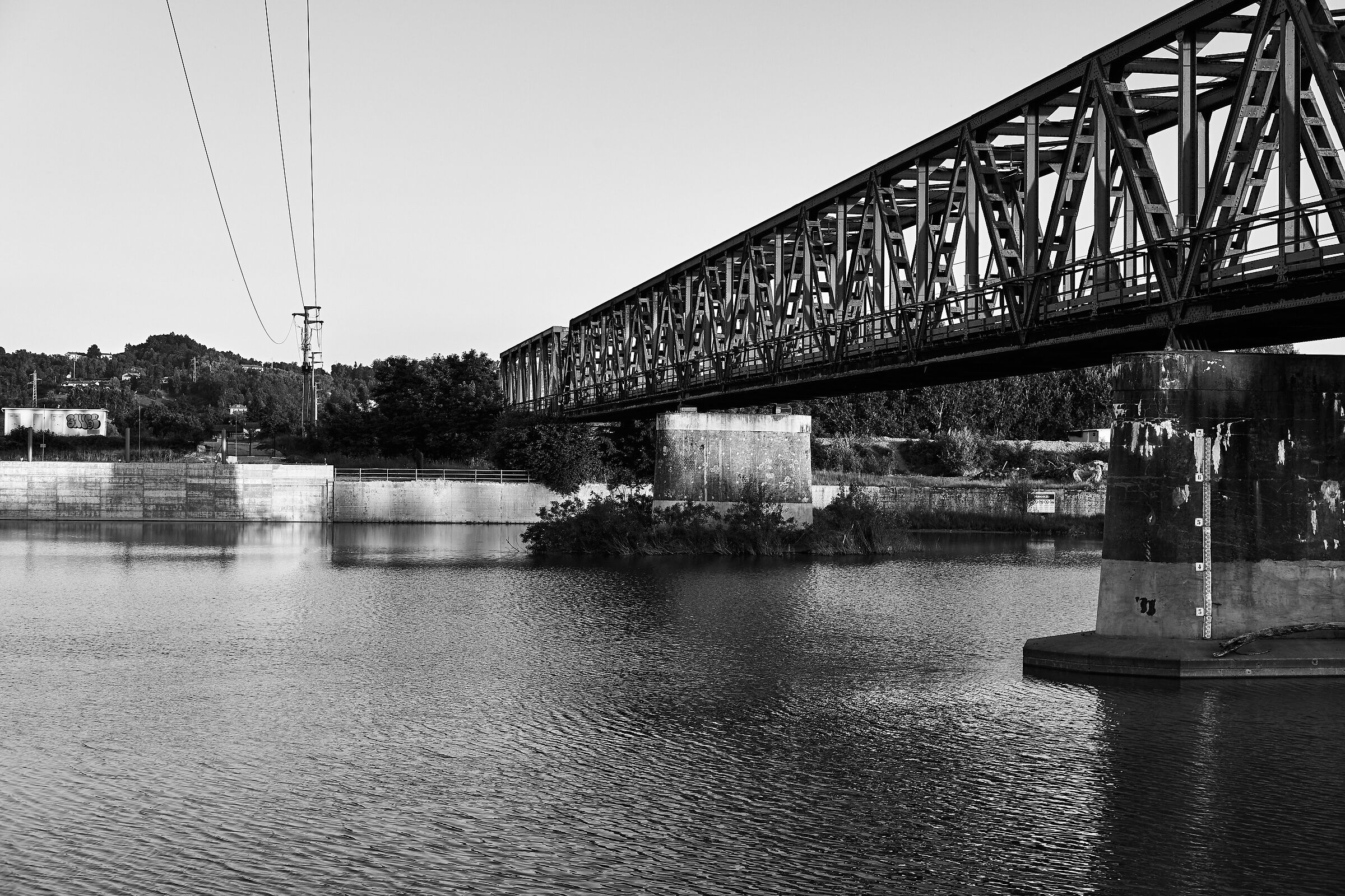 Railway bridge over the river...