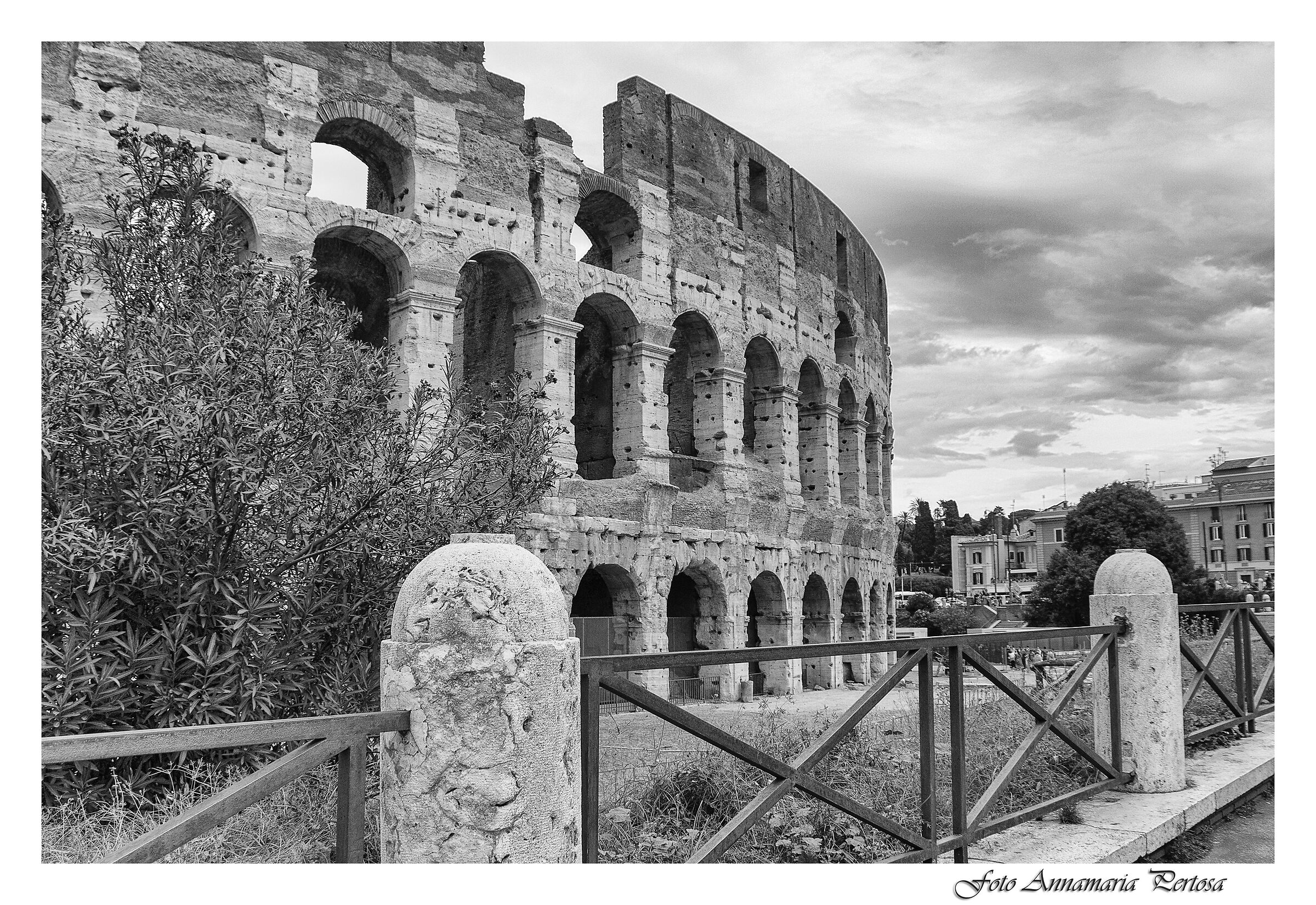 A glimpse of the Colosseum...