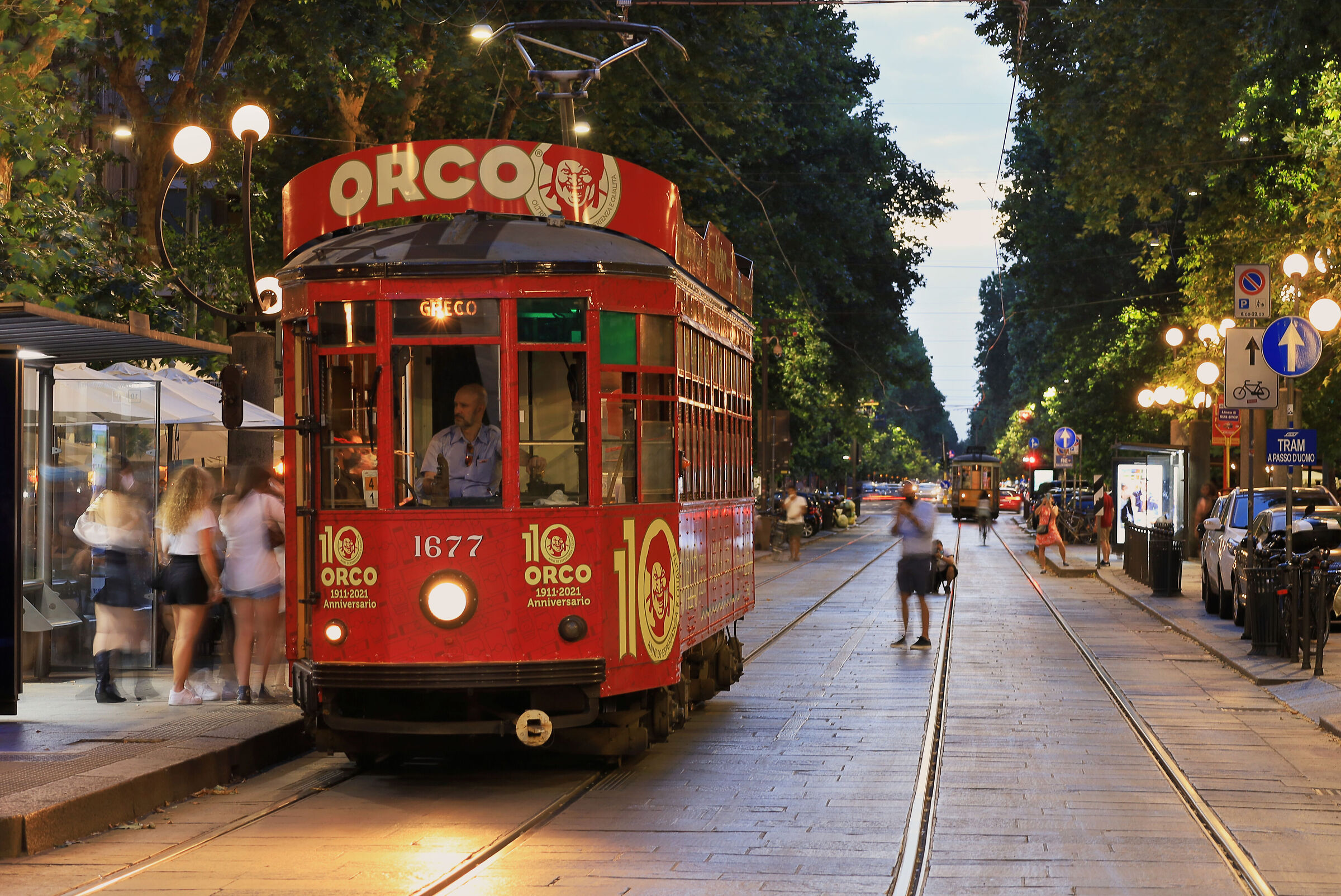 The tram, icon of Milan...